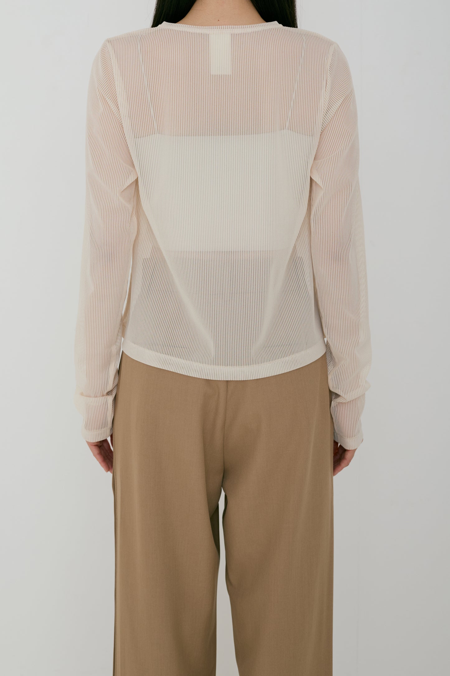 <RE STOCK> stripe sheer cardigan (japan made)