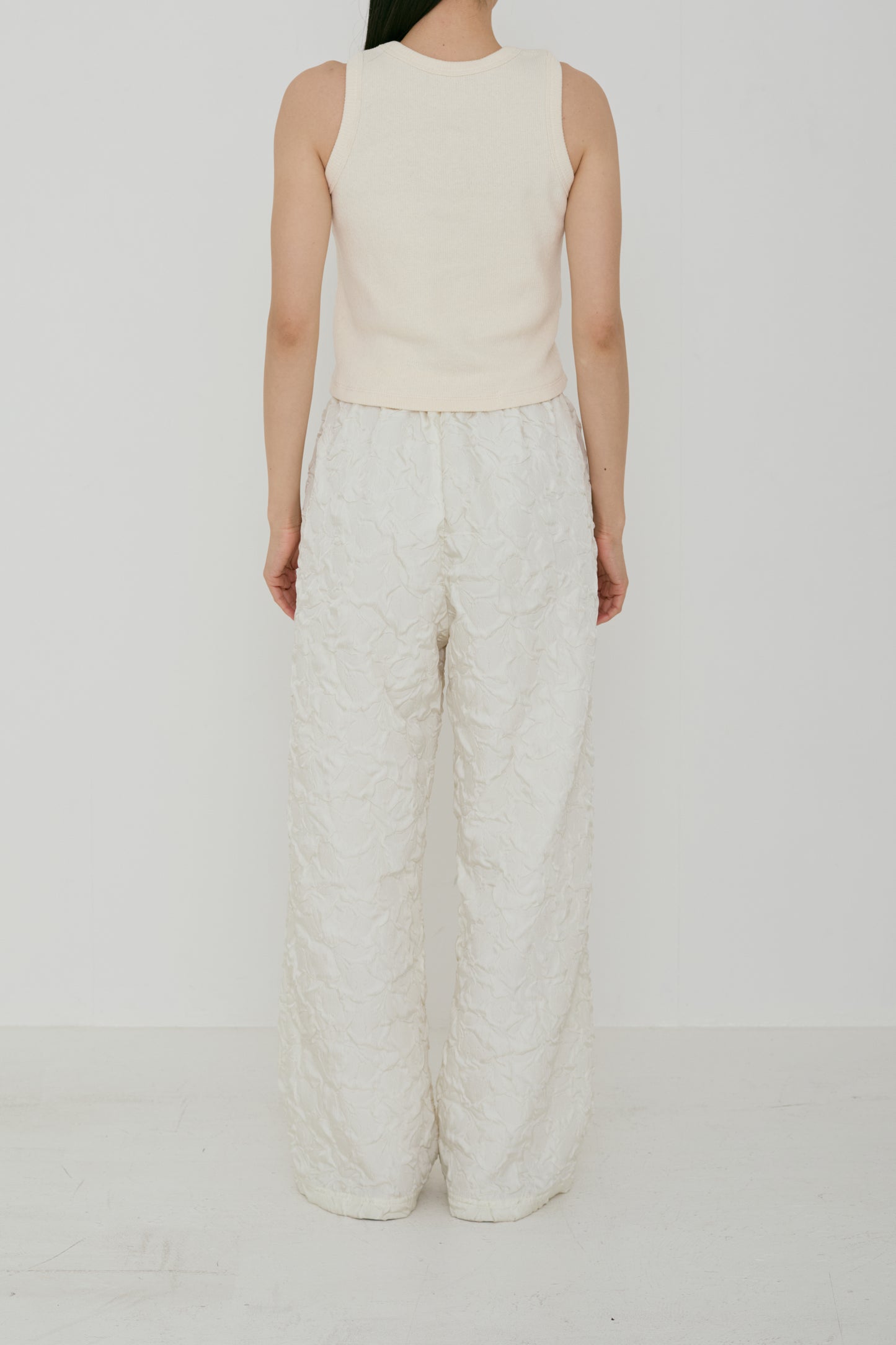 <Re stock> Wrinkle semi waid pants(japan made)