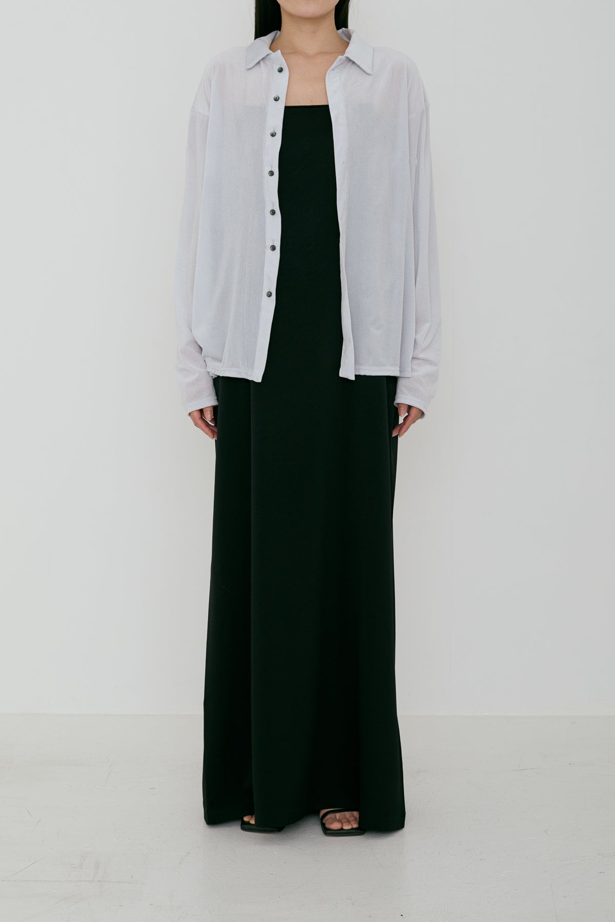 <Re stock> Sheer velour shirt (japan made)