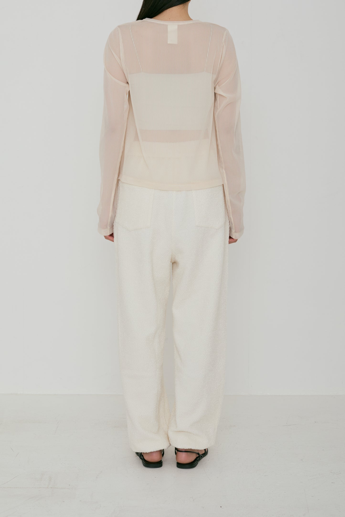 <RE STOCK> stripe sheer cardigan (japan made)