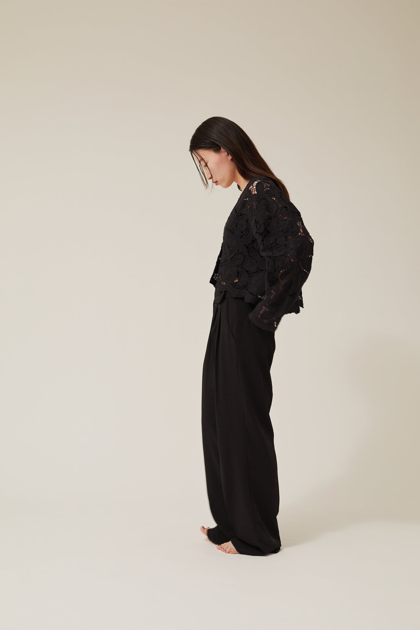 embroidery lase gown