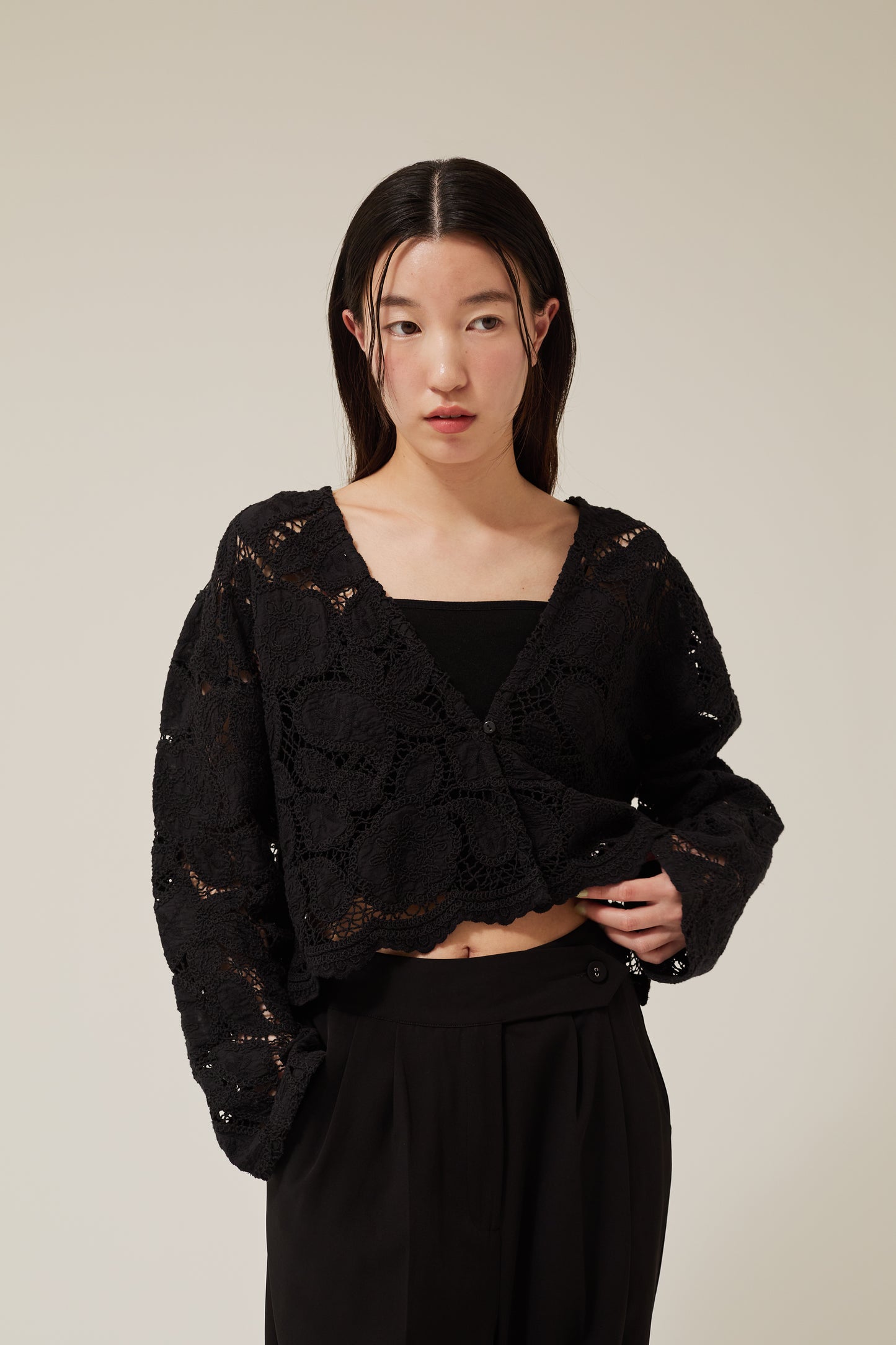 embroidery lase gown
