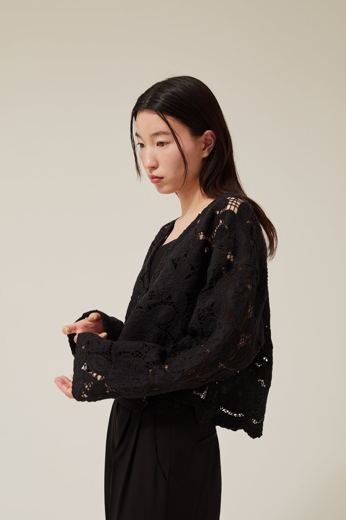 embroidery lase gown