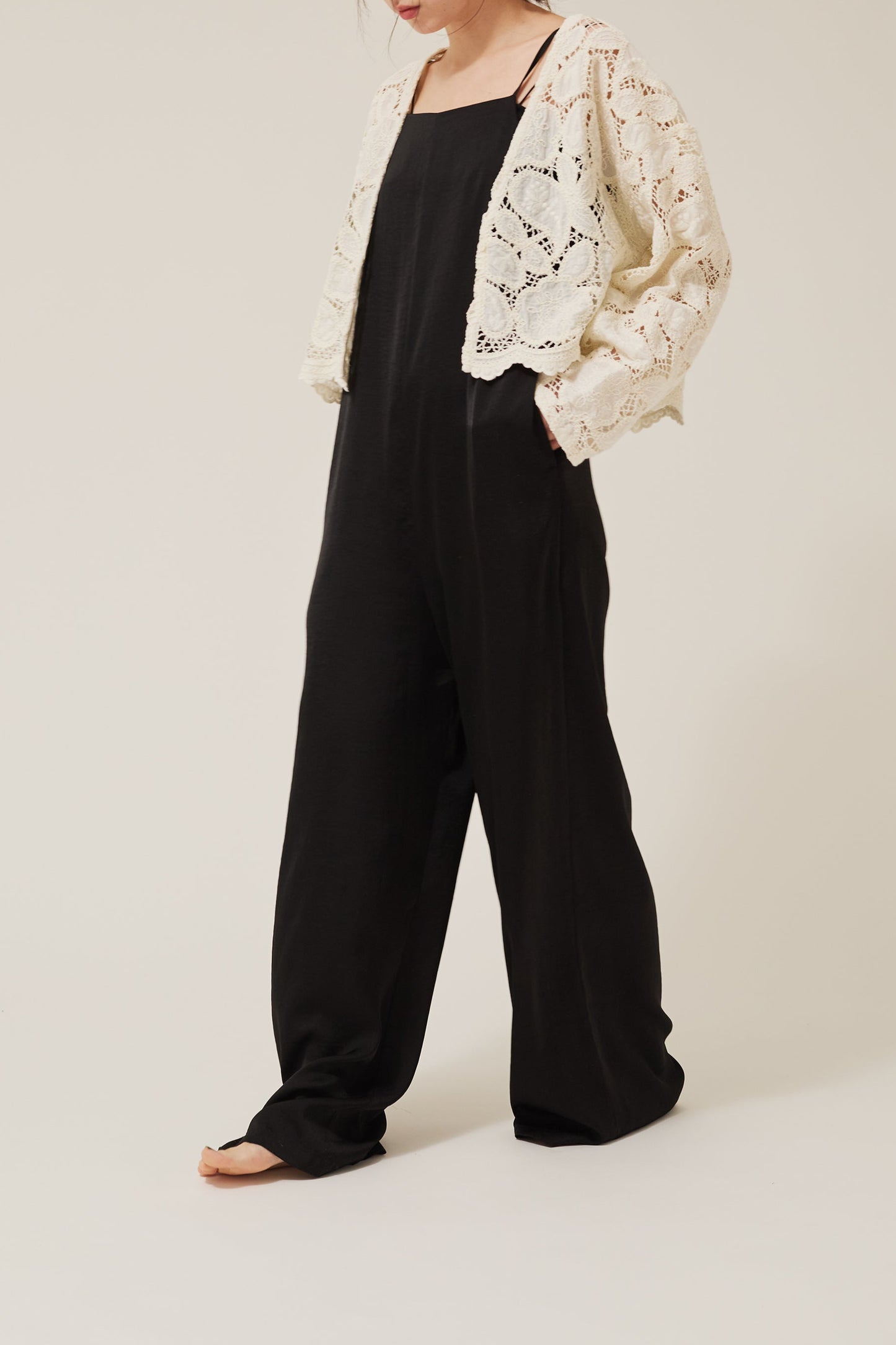 embroidery lase gown