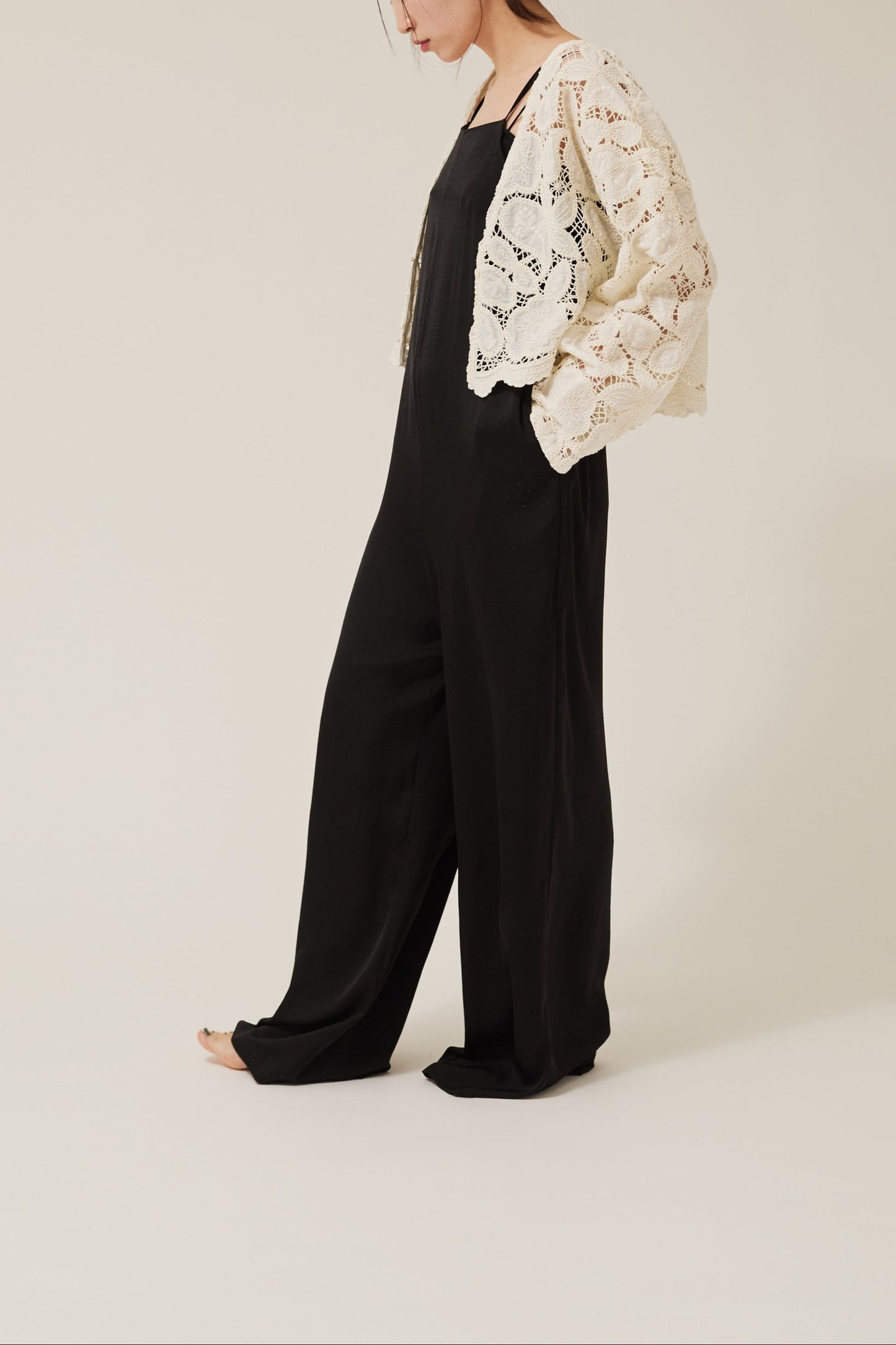embroidery lase gown