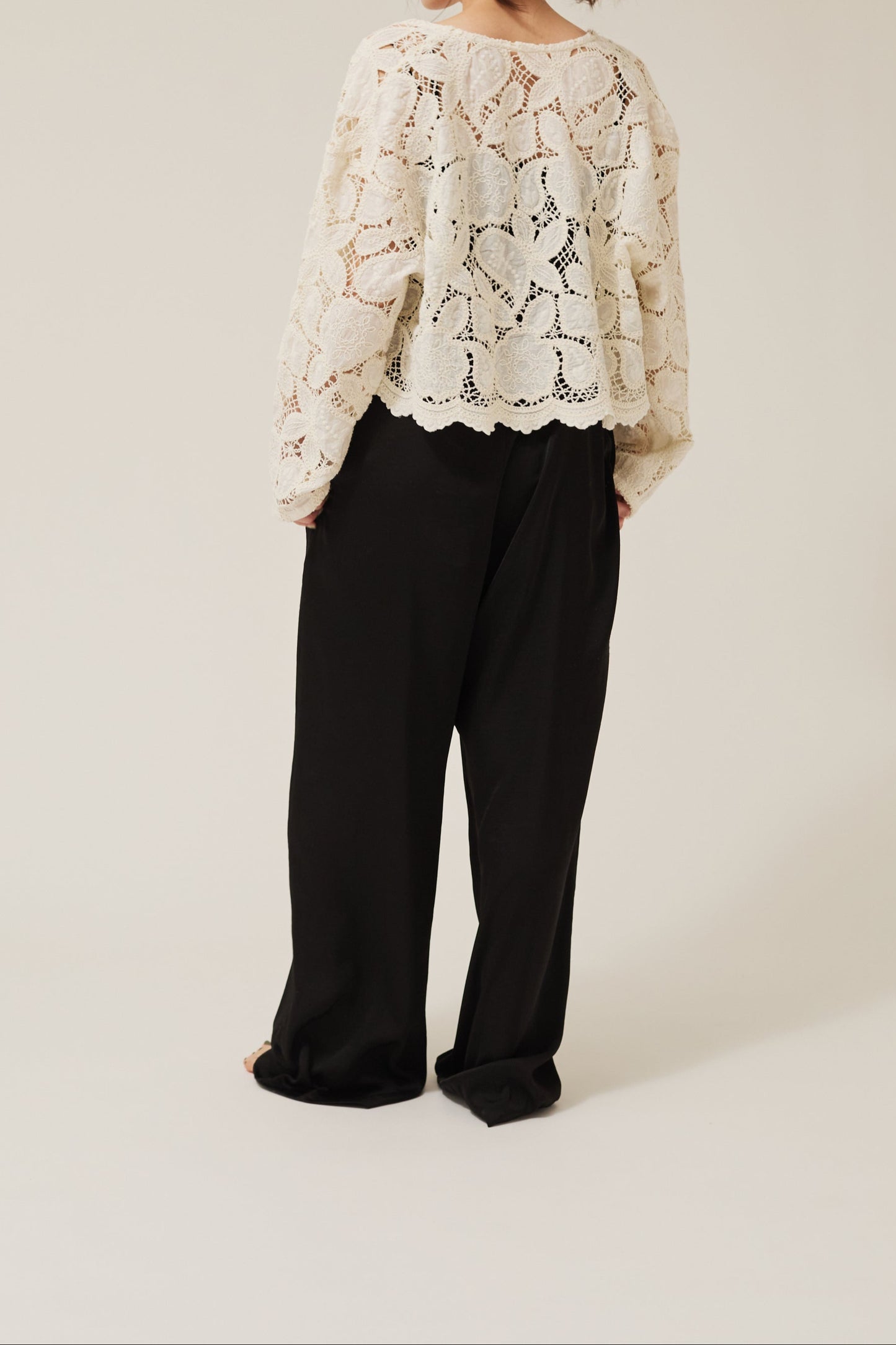 embroidery lase gown