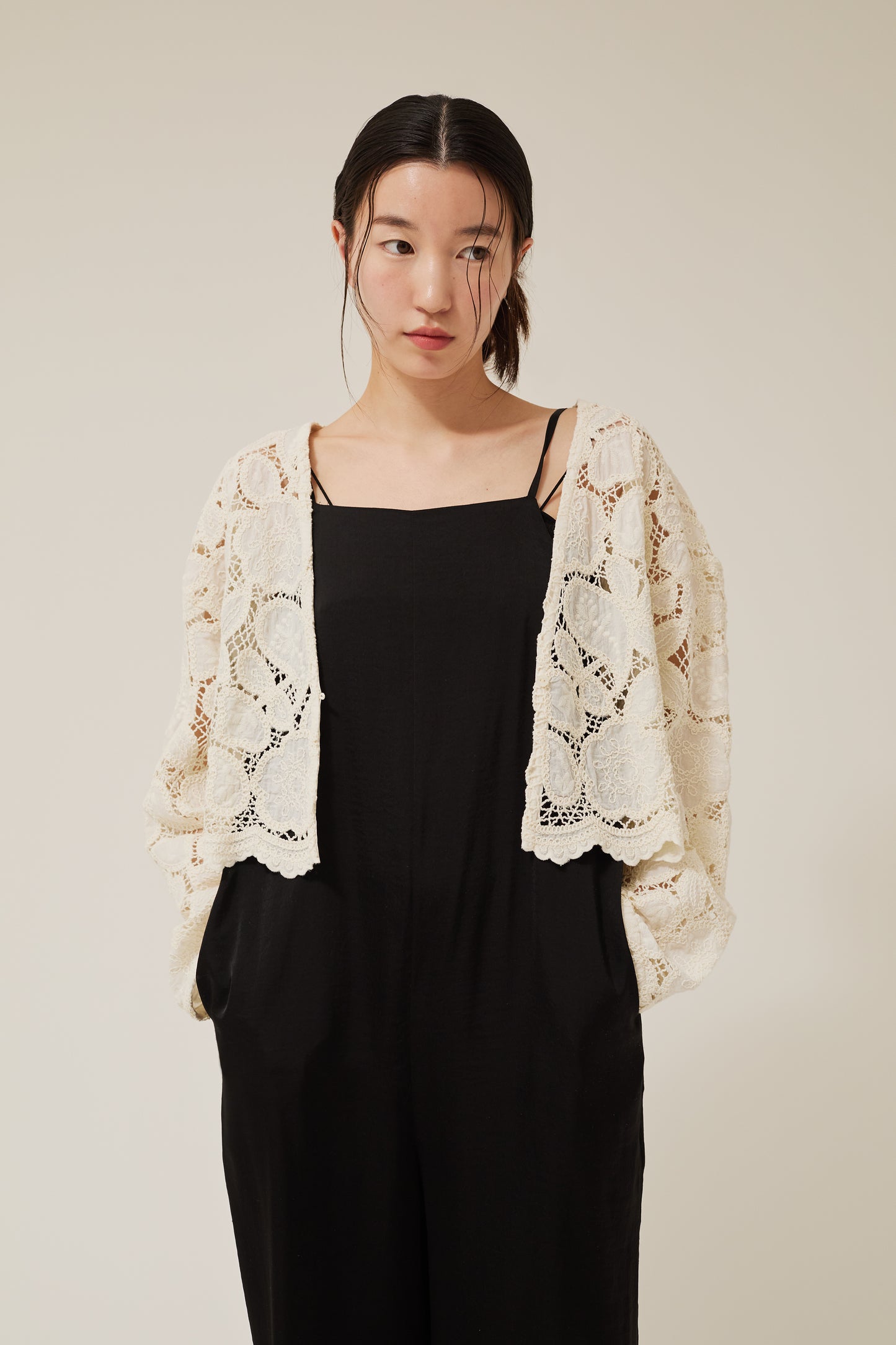 embroidery lase gown