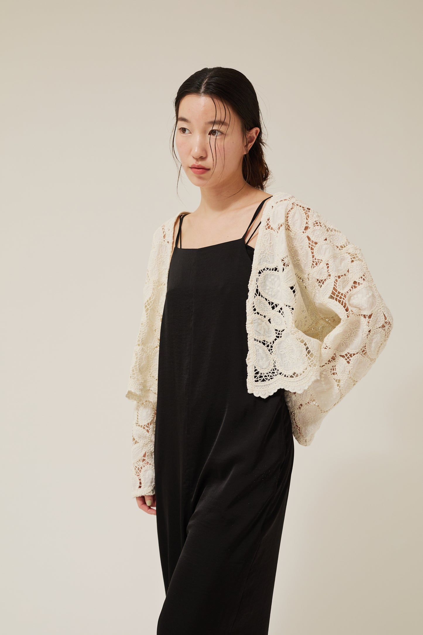 embroidery lase gown