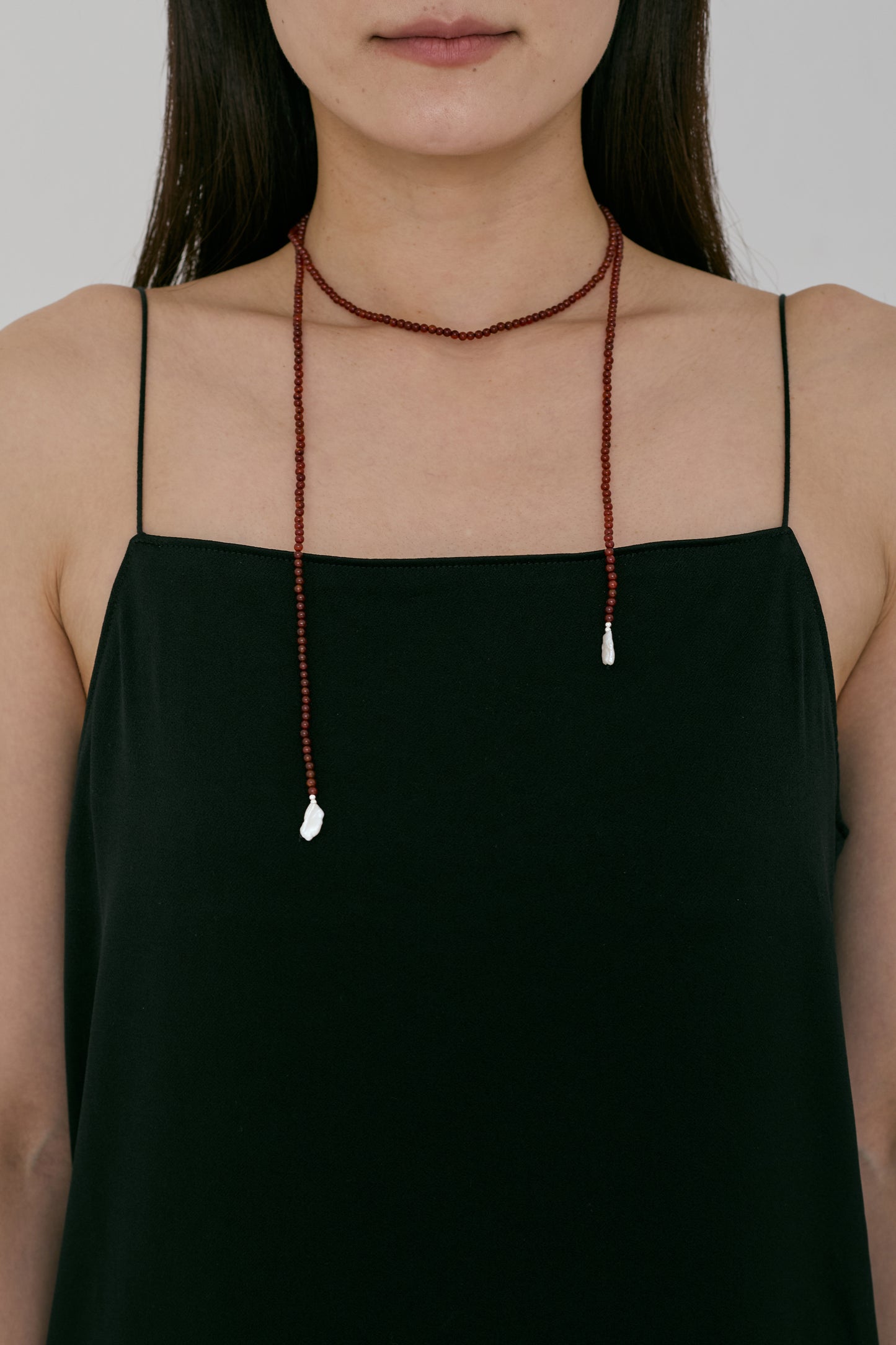 stone lariat necklace