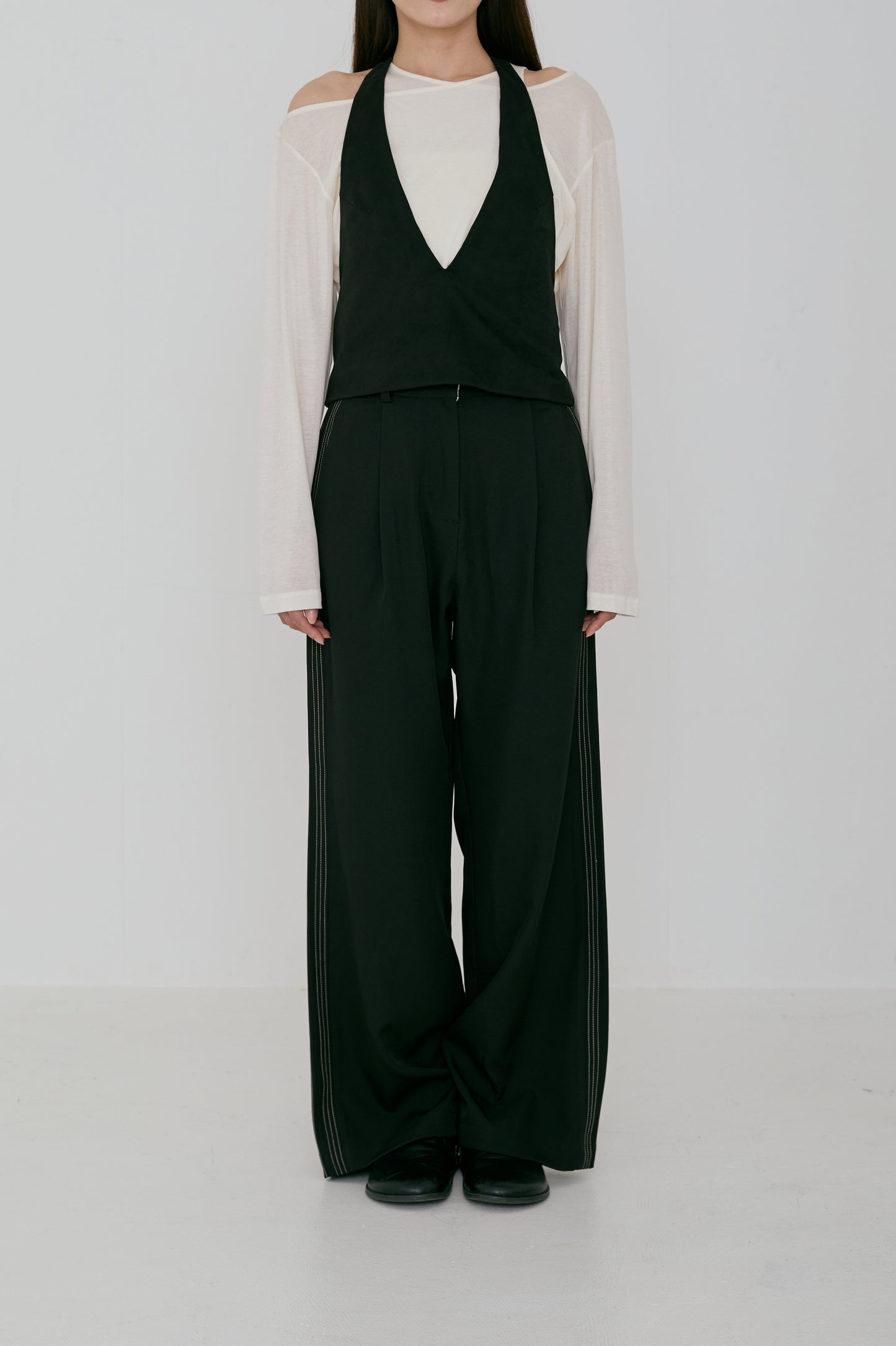 Suede Deepneck Bustier (japan made)
