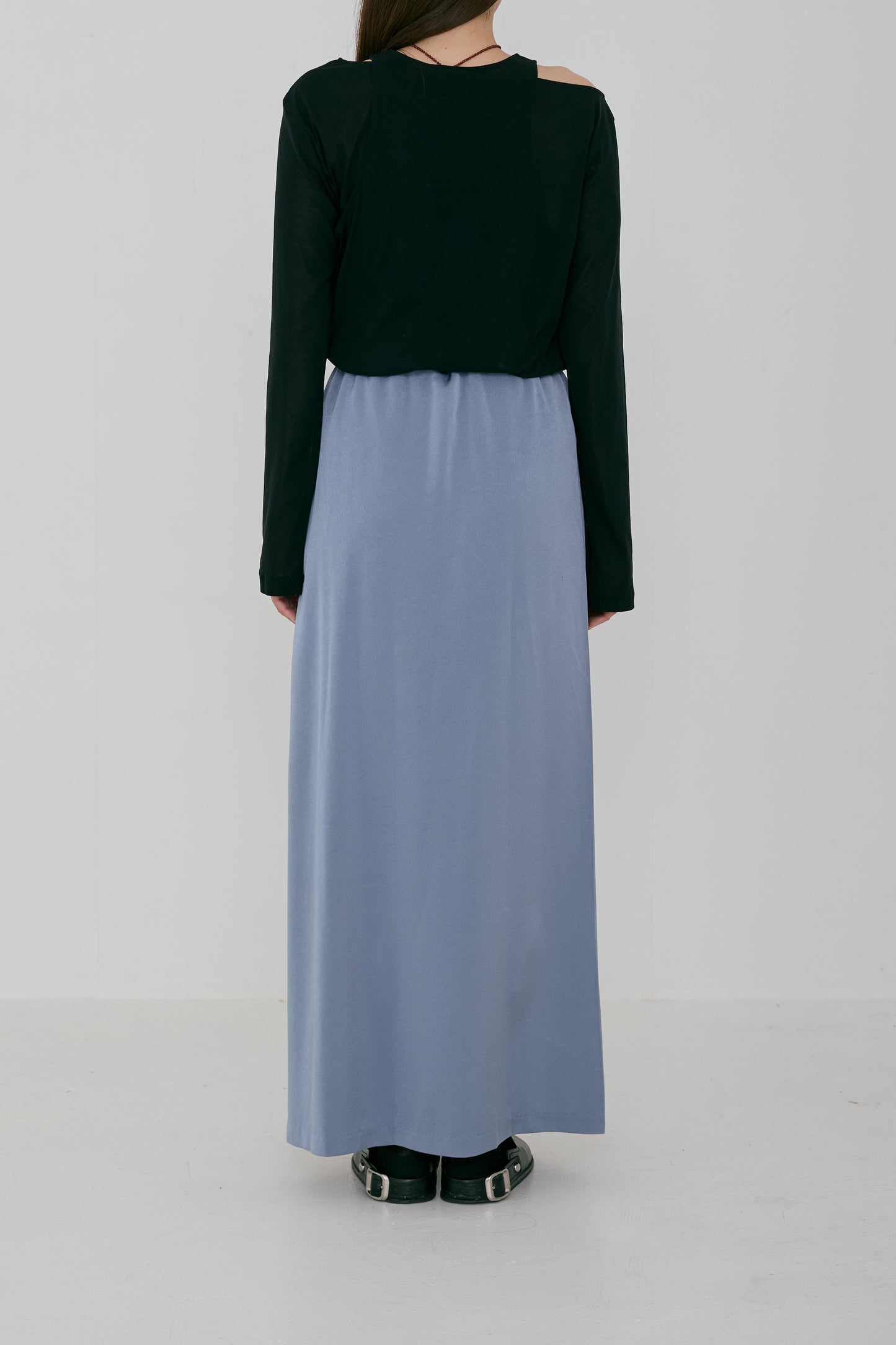 sheer cotton asymmetrical tops (japan made)
