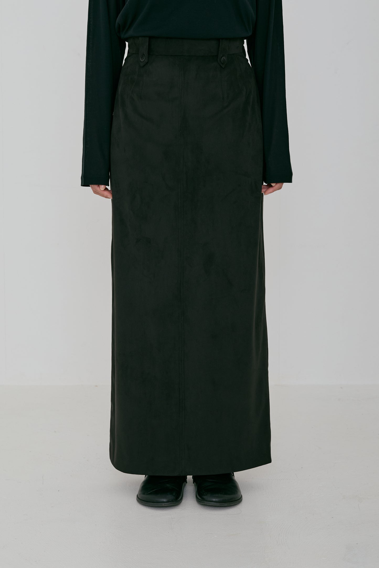 Cut-out suede skirt (japan made)