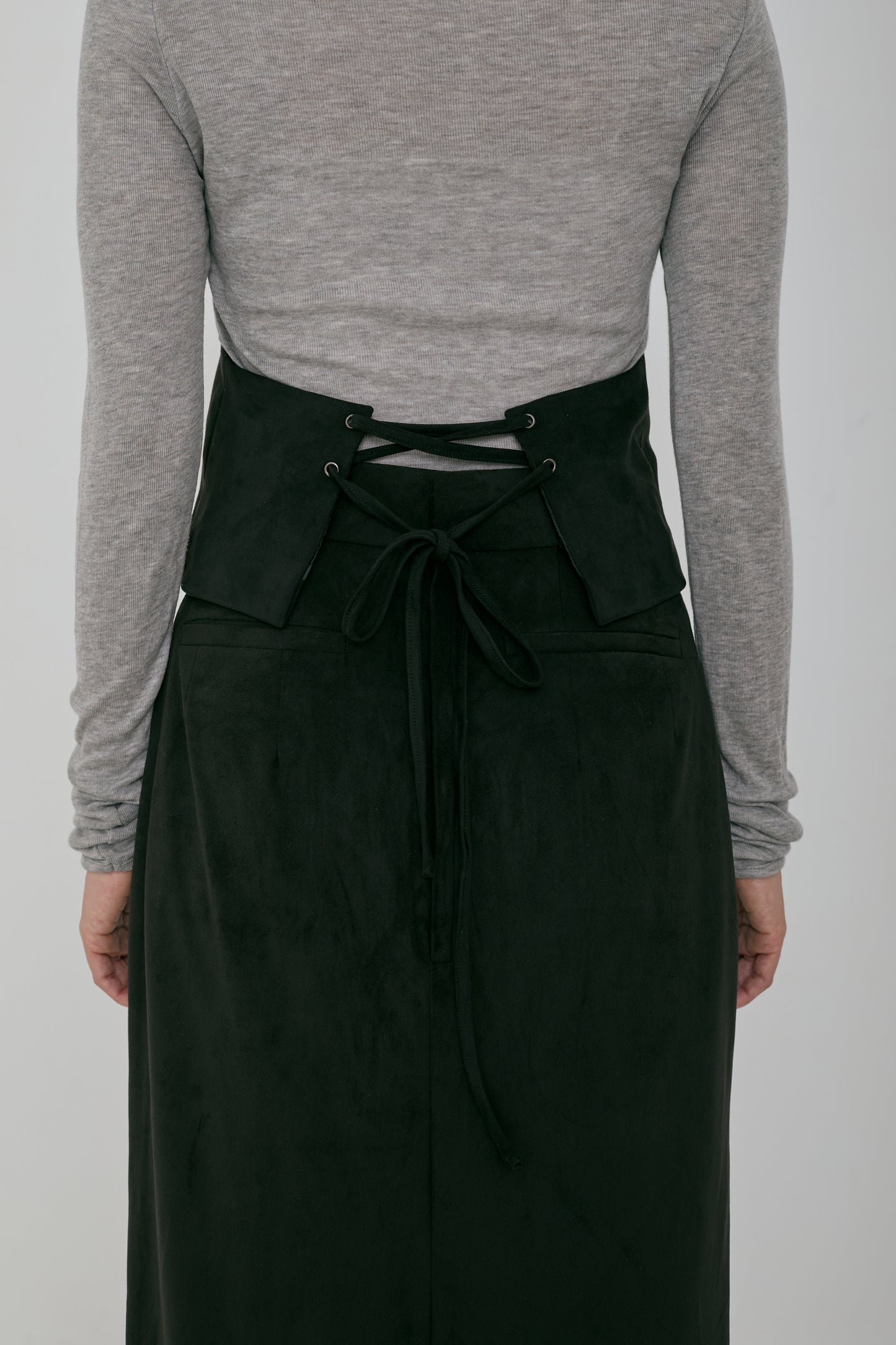 Suede Deepneck Bustier (japan made)