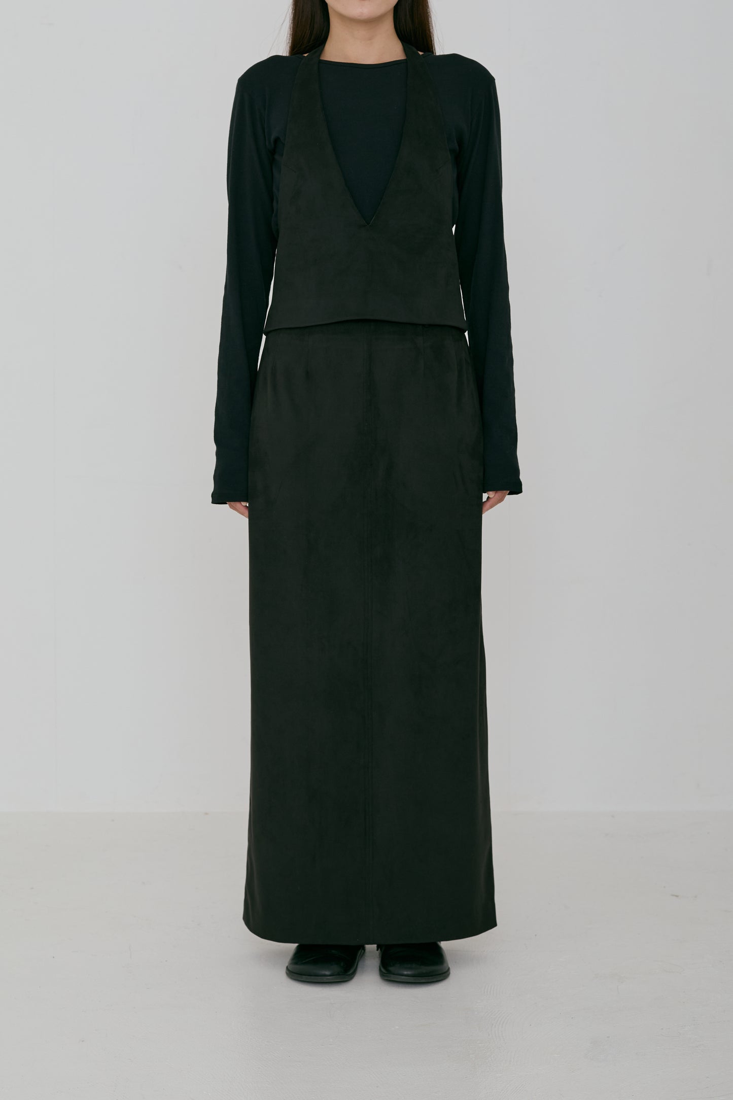 Suede Deepneck Bustier (japan made)