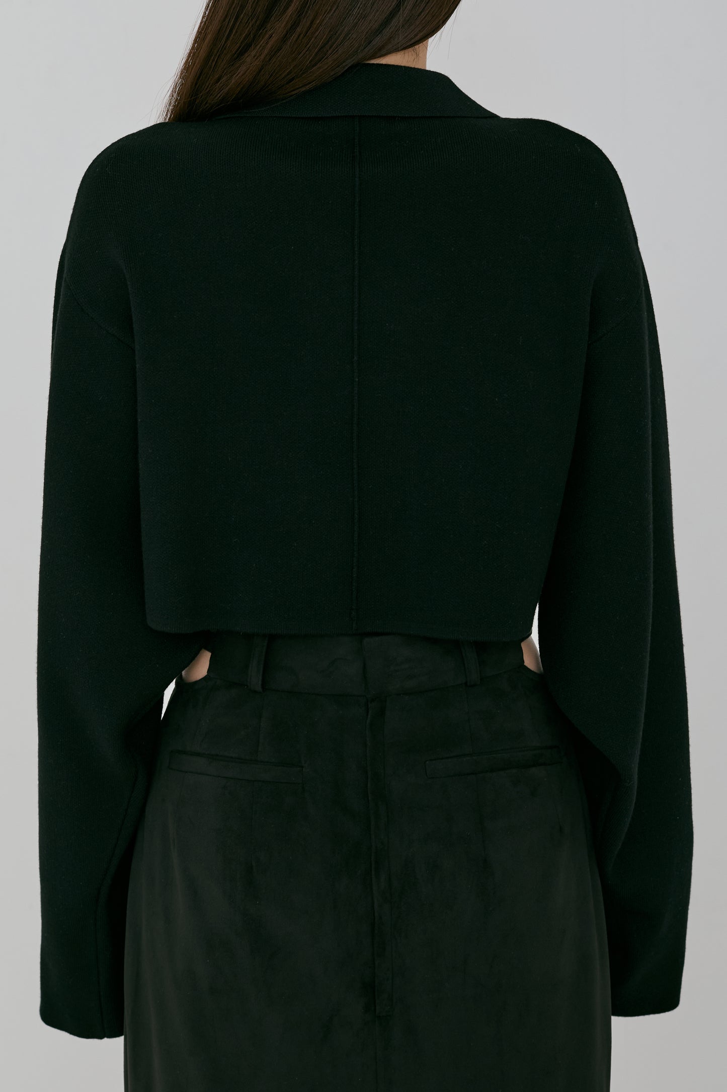jacquard knit jacket