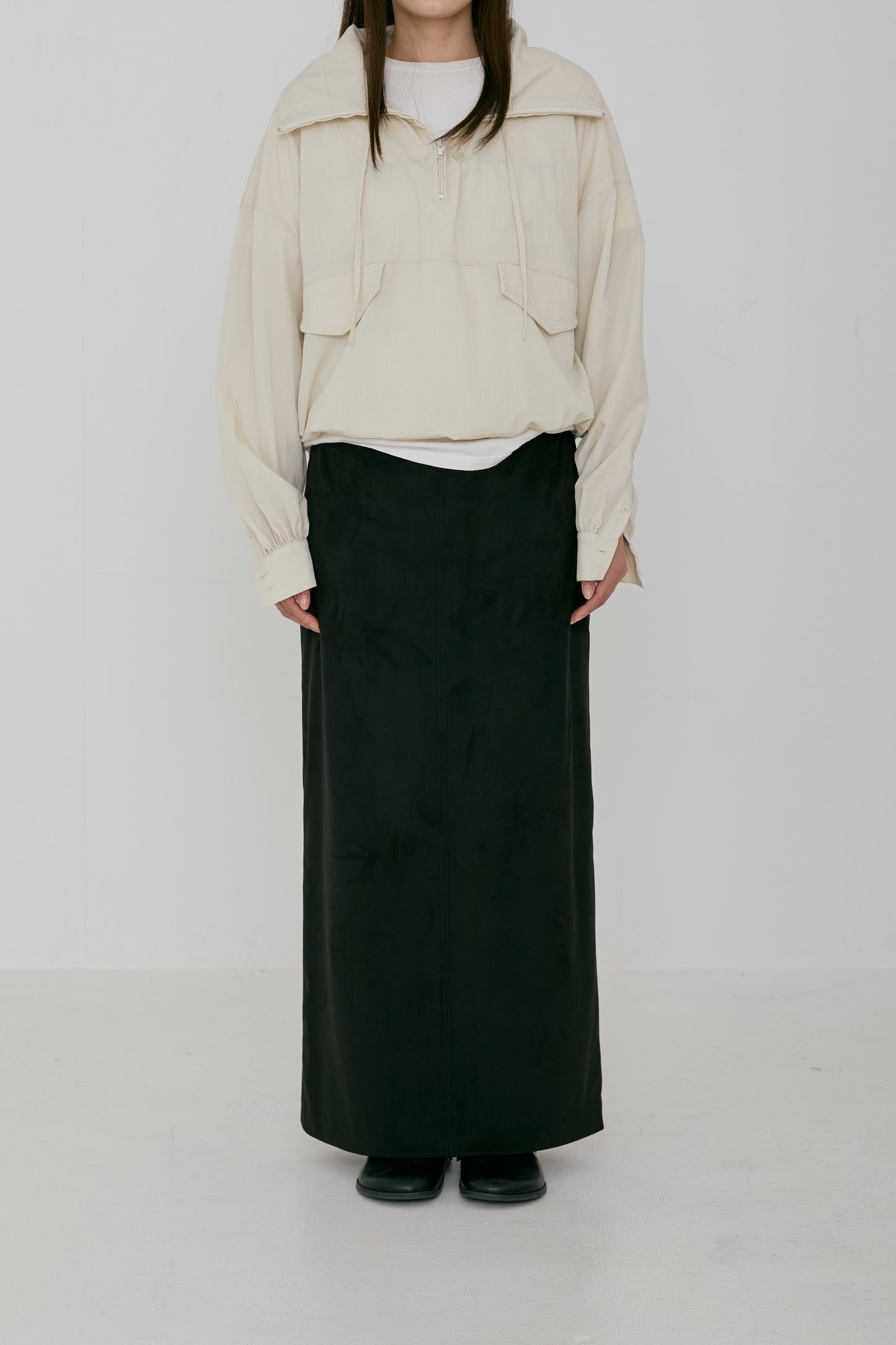 half zip shirt blouse (japan made)