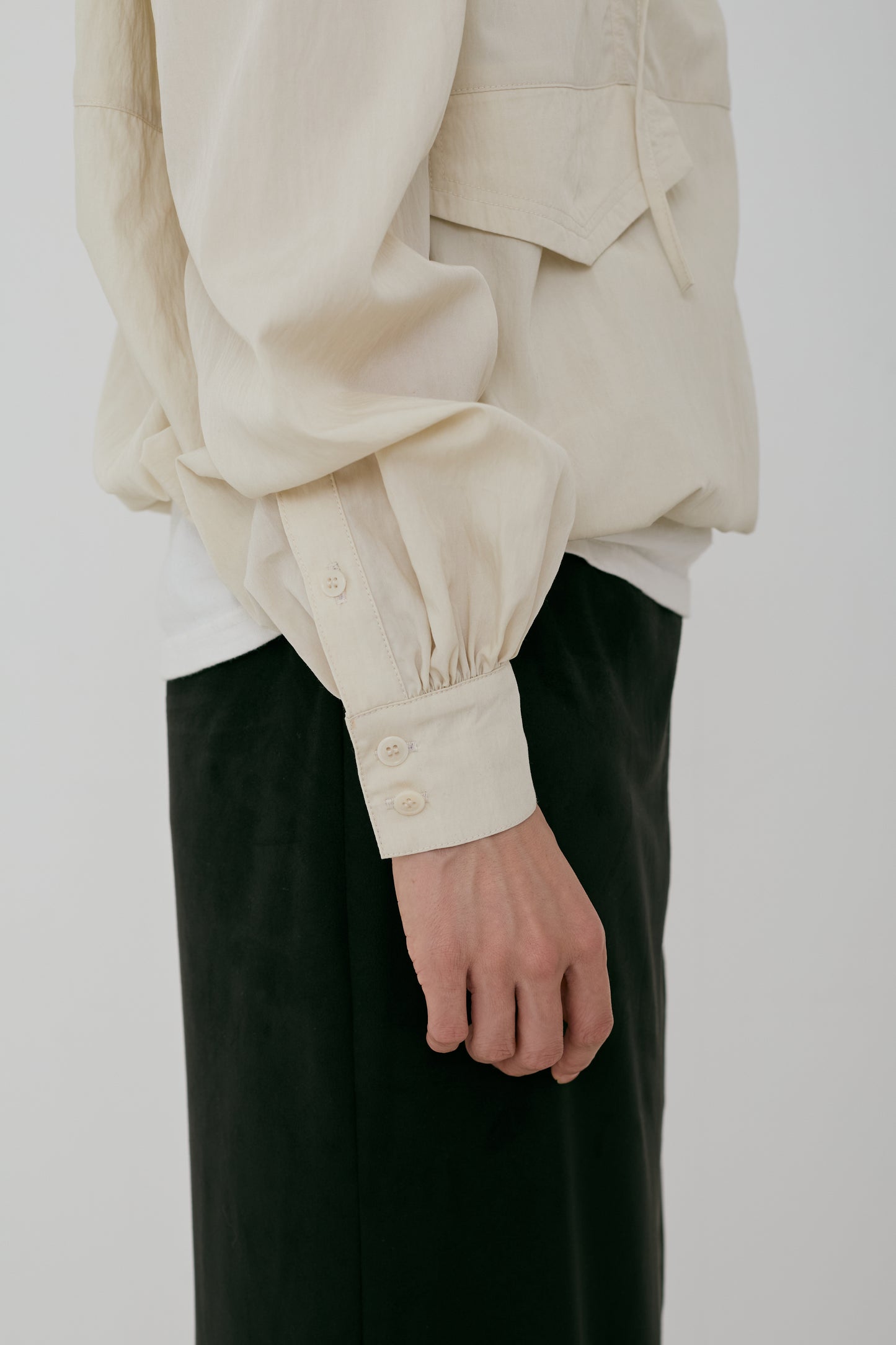 half zip shirt blouse (japan made)
