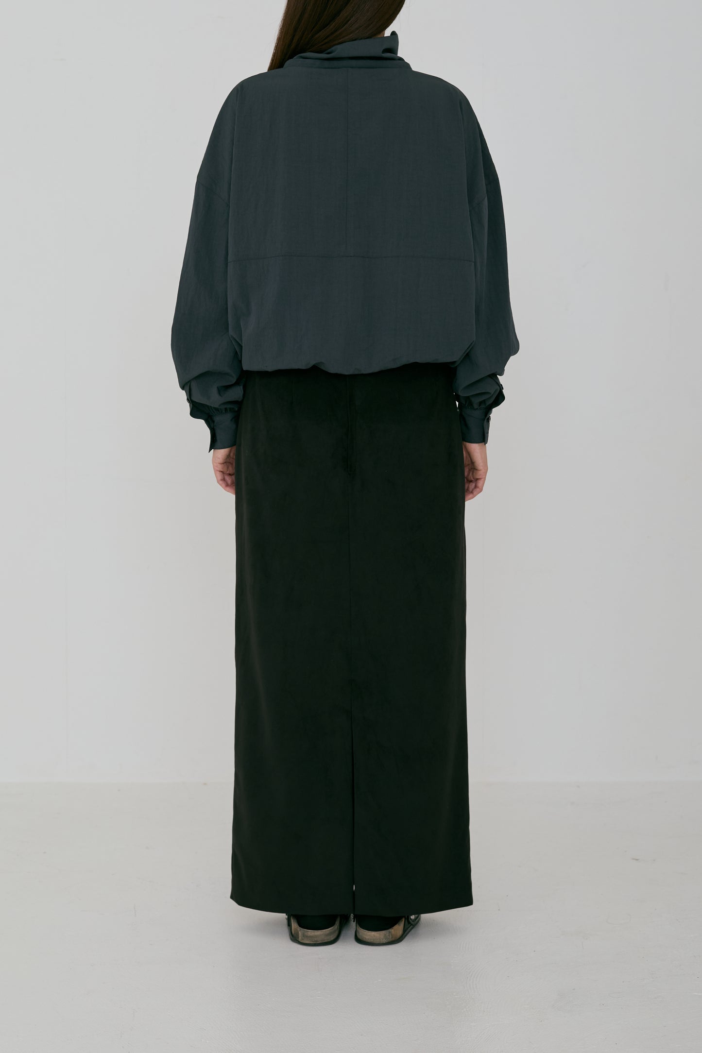 half zip shirt blouse (japan made)