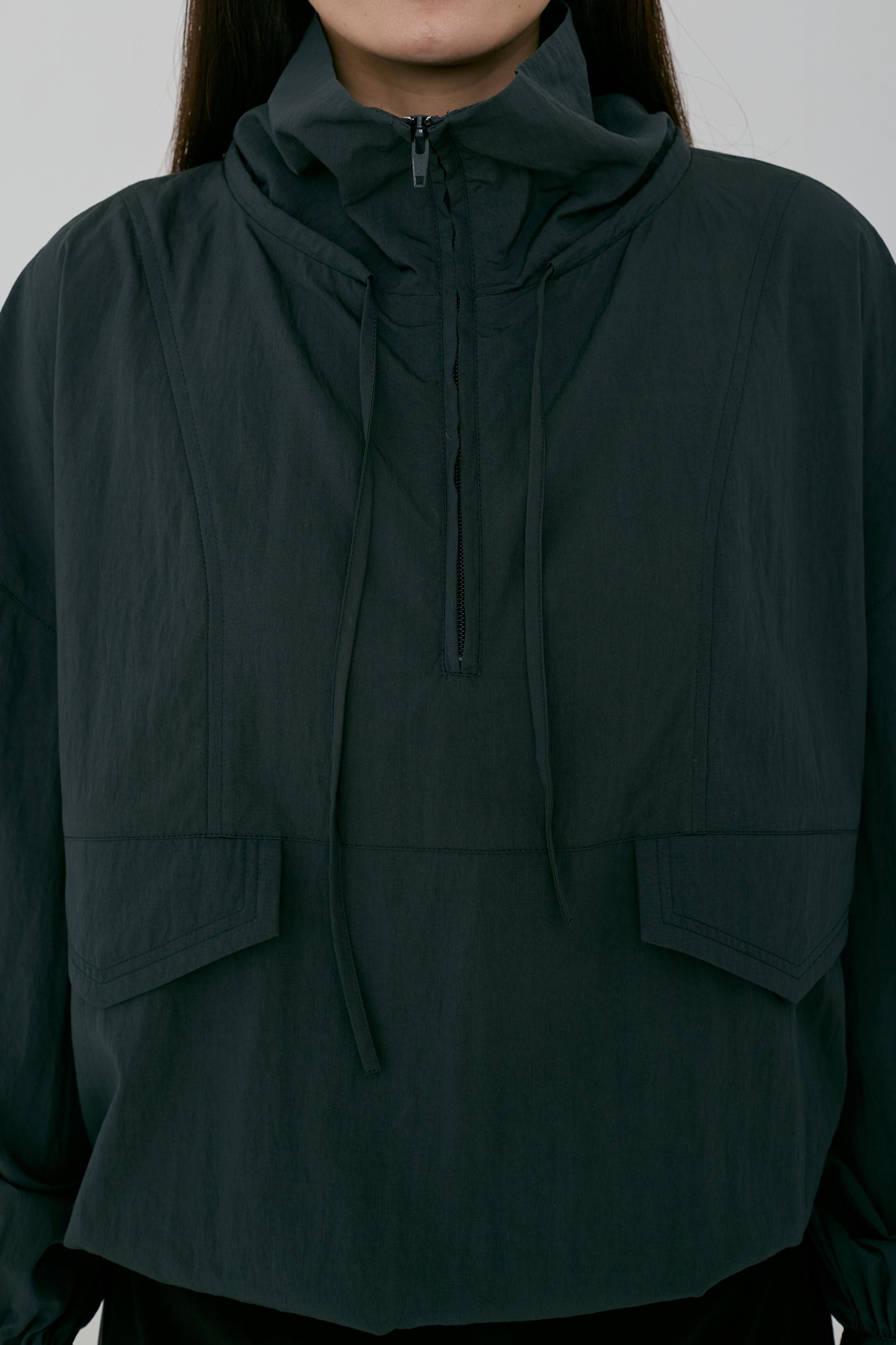 half zip shirt blouse (japan made)