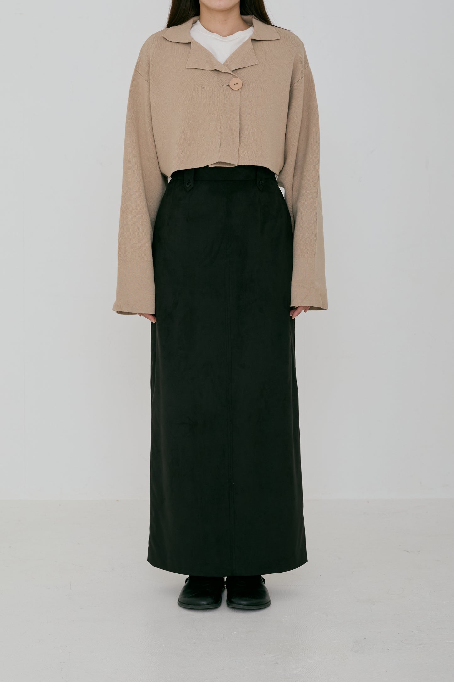 jacquard knit jacket