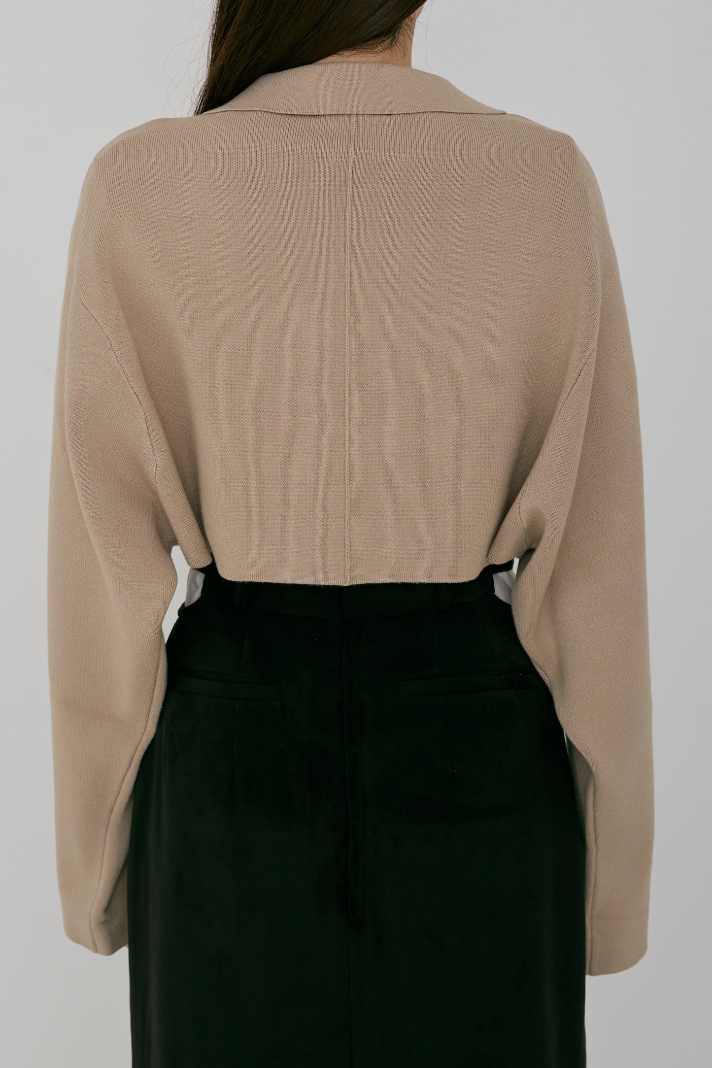 jacquard knit jacket