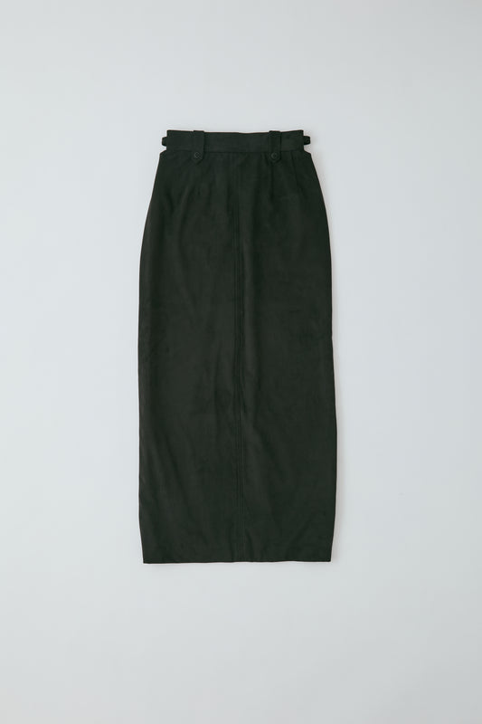 Cut-out suede skirt (japan made)