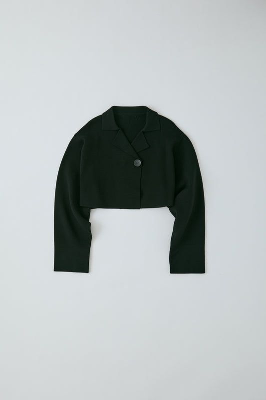 jacquard knit jacket