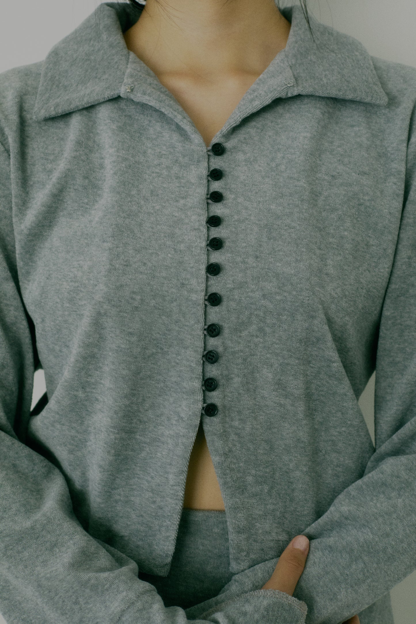 <Restock> Pile fabric shirt tops