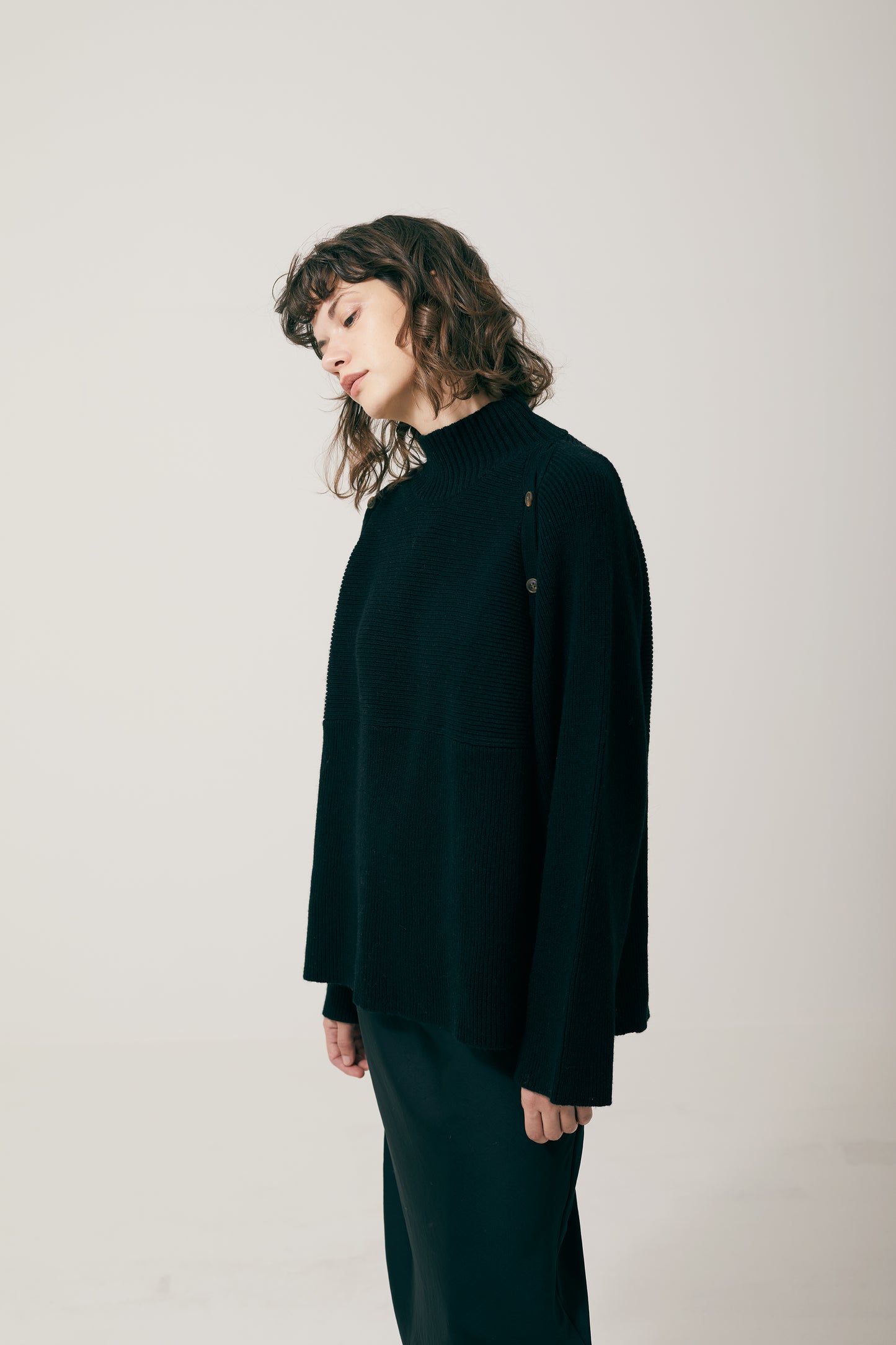 <先行予約 >2way shoulder knit tops