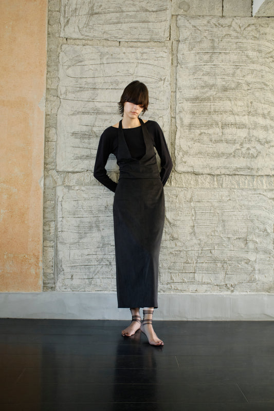 <PRE ORDER> Suede Deepneck Bustier (japan made)