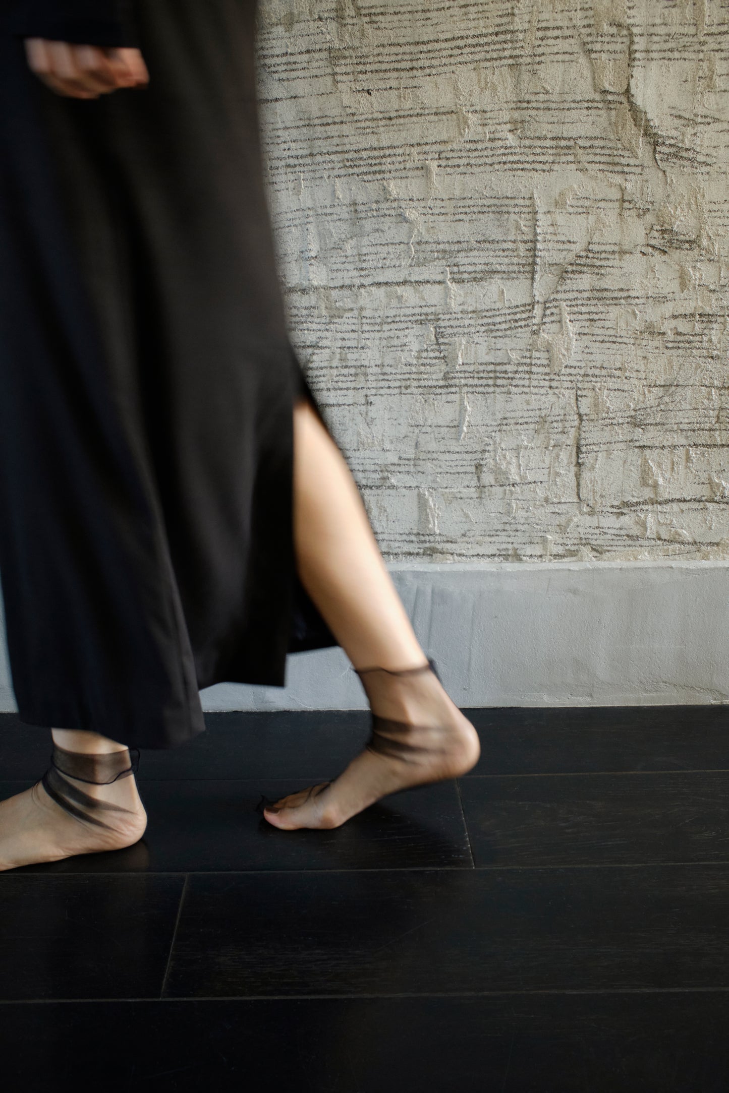 Cut-out suede skirt (japan made)