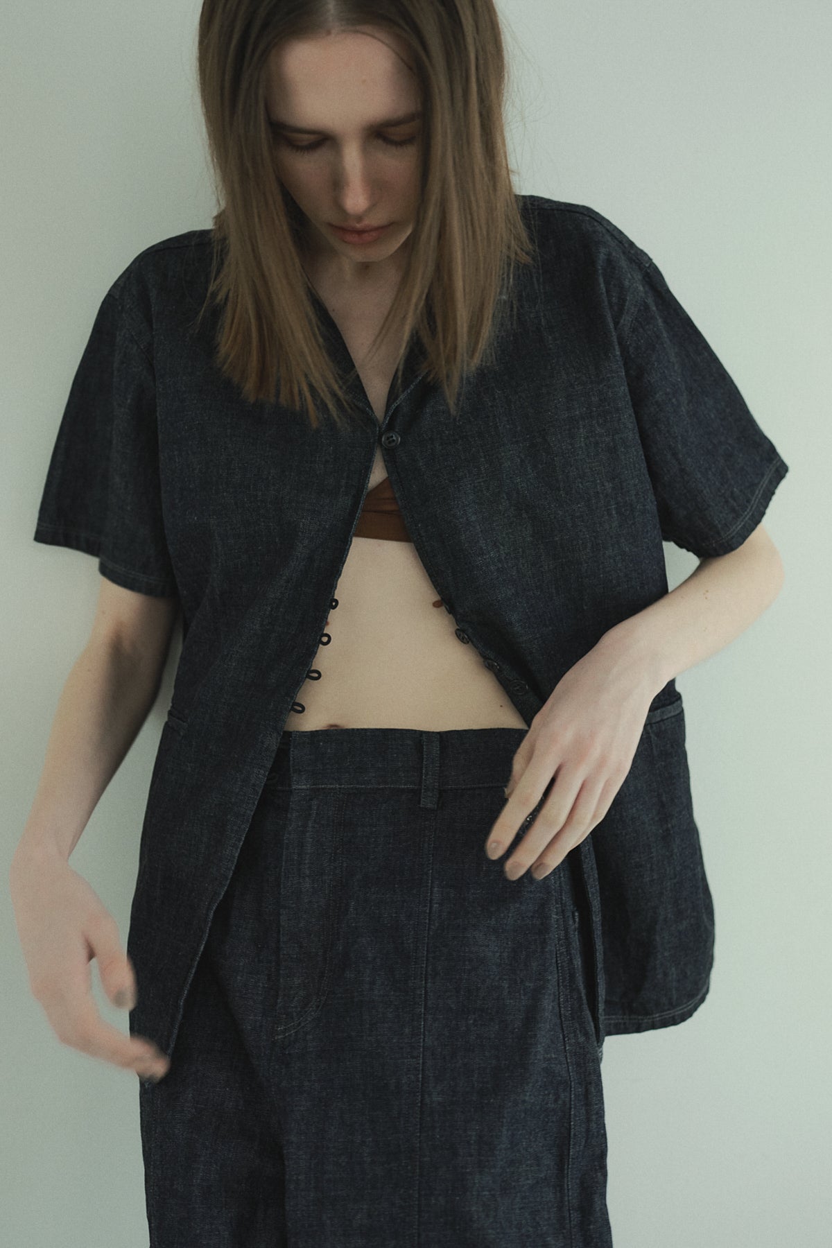 4/30 20:00- denim work shirt jacket