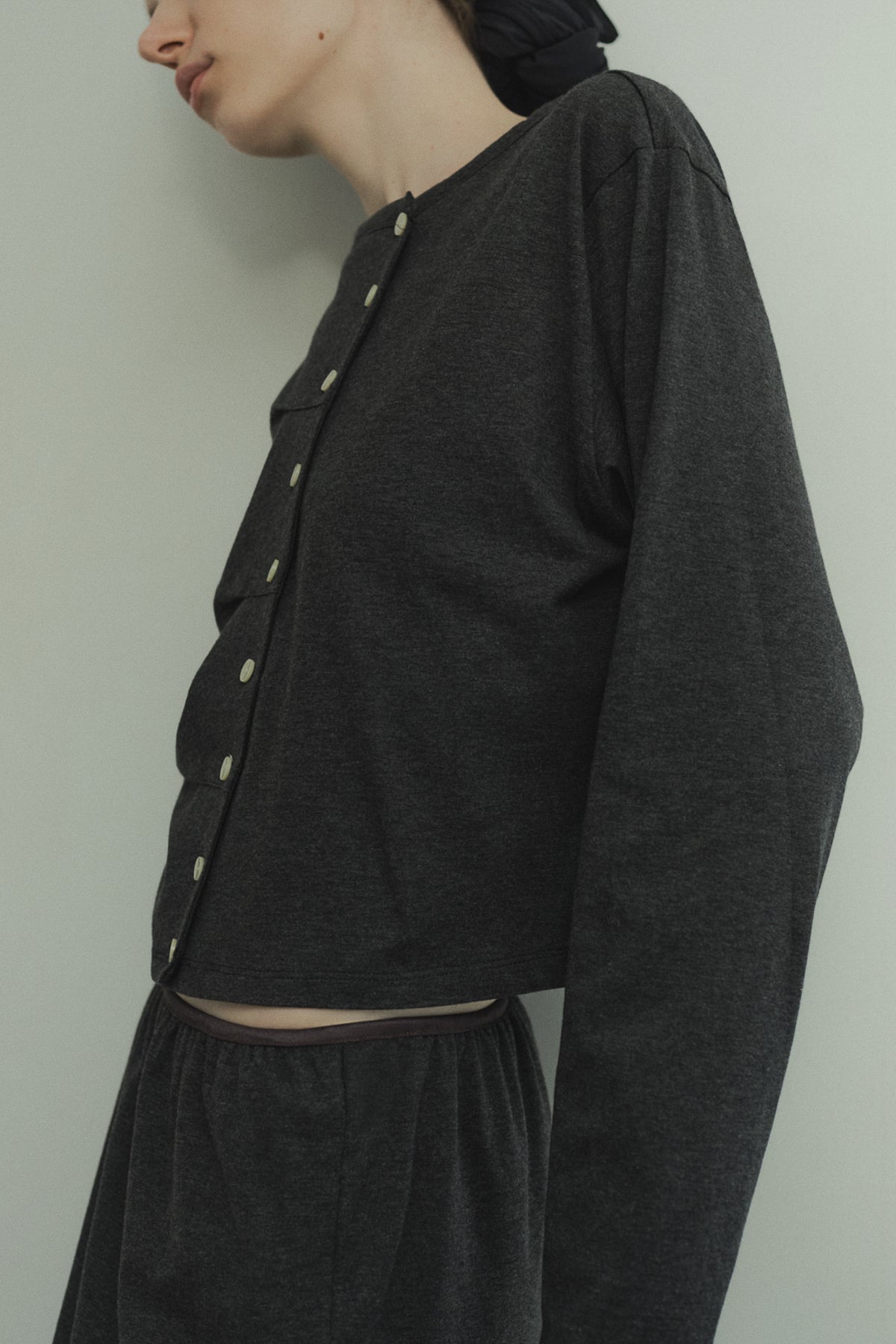 slit cotton skirt (japan made)