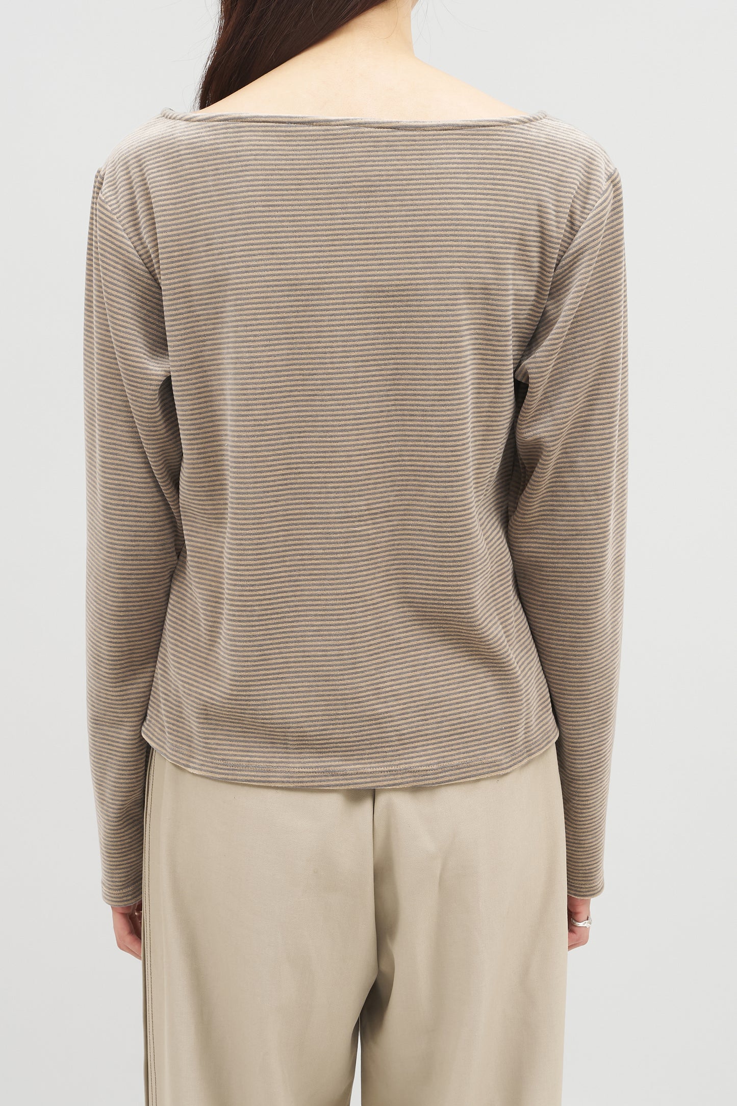 velours border cardigan