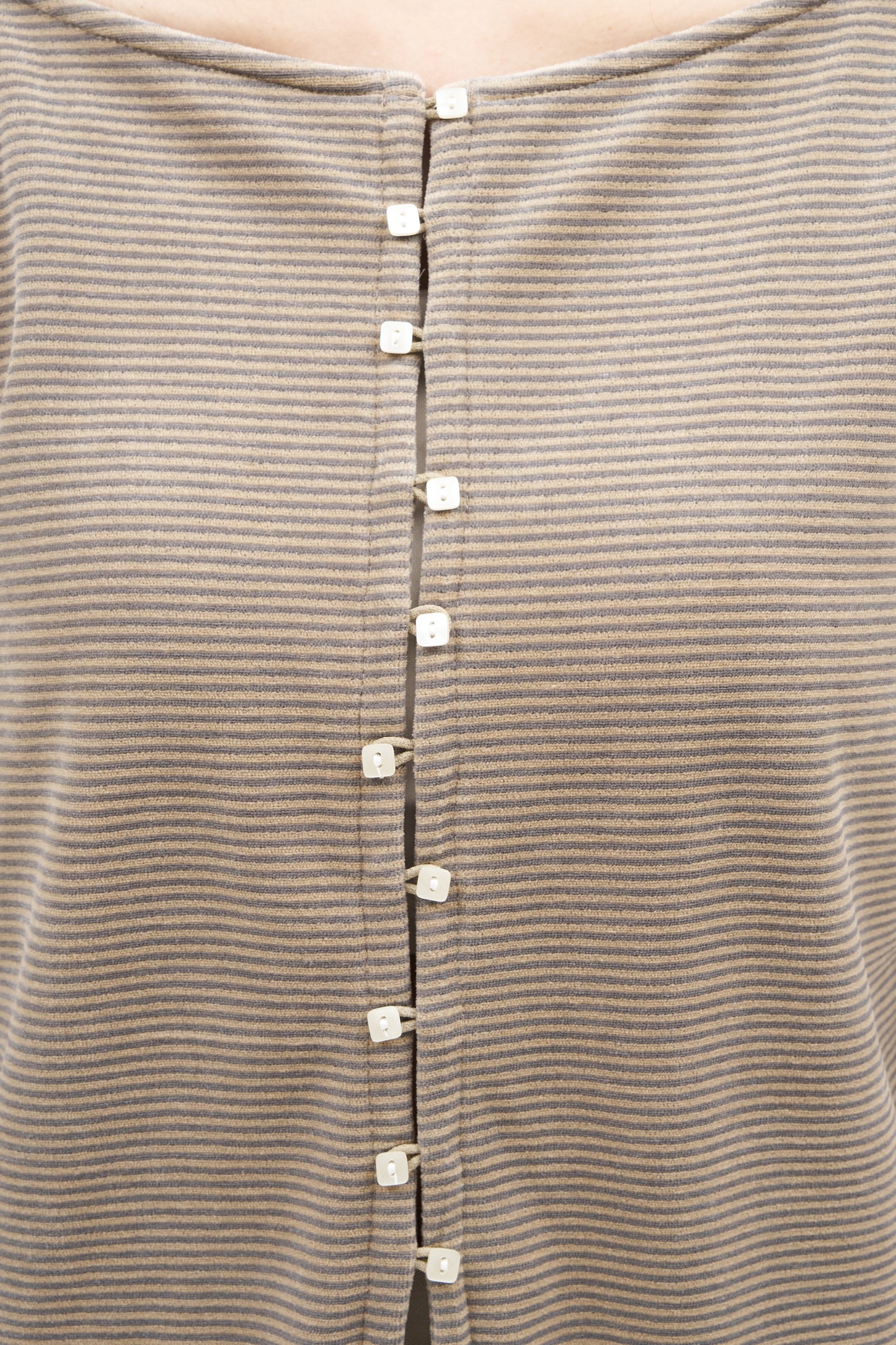 velours border cardigan