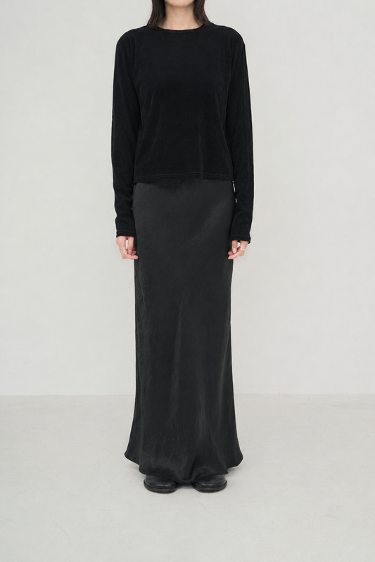 velours front back cut-sew
