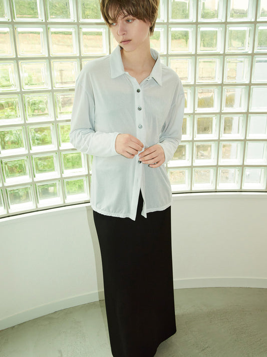 Sheer velour shirt (japan made)