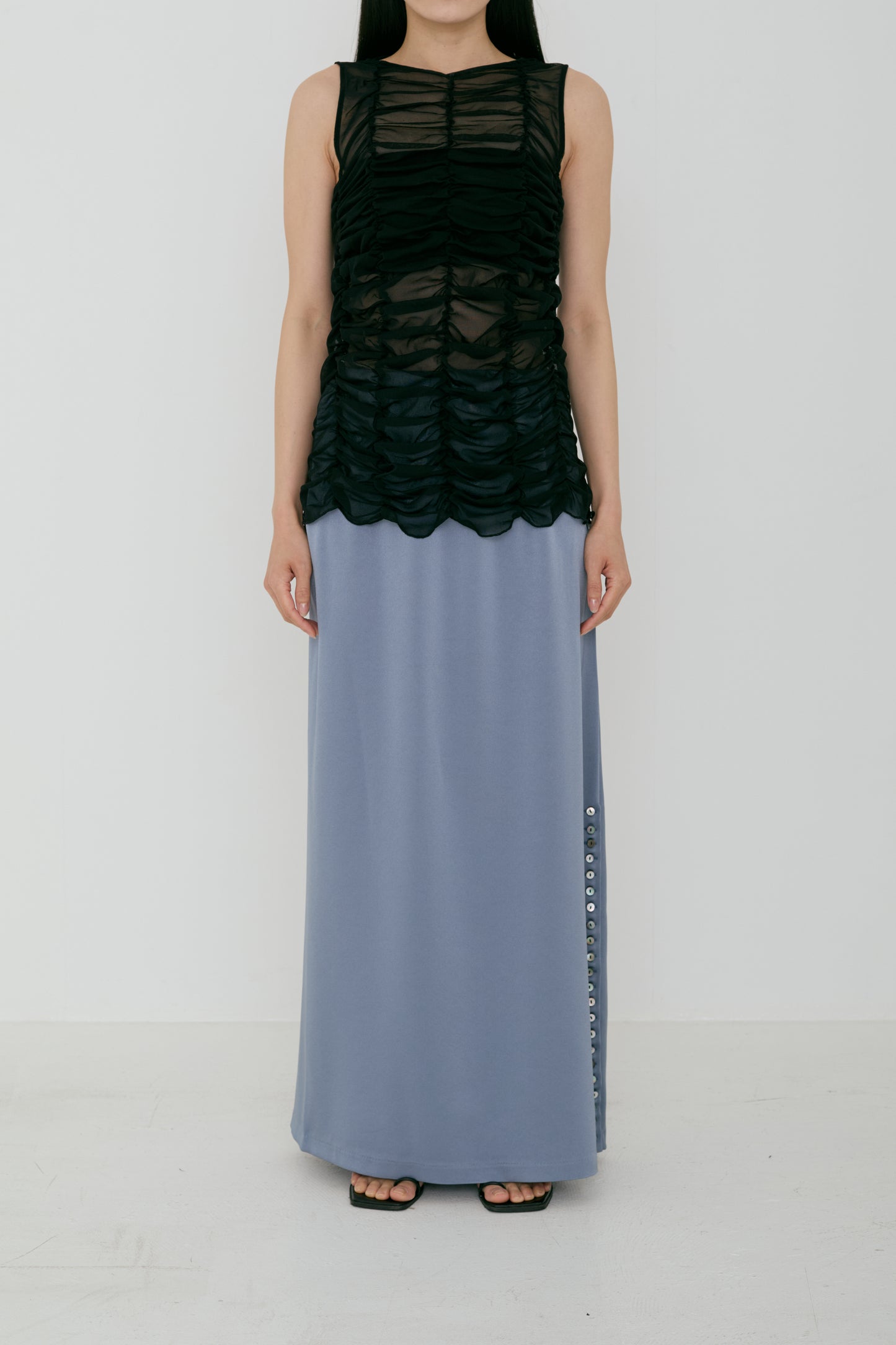 mesh gather sleeve (japan mede)