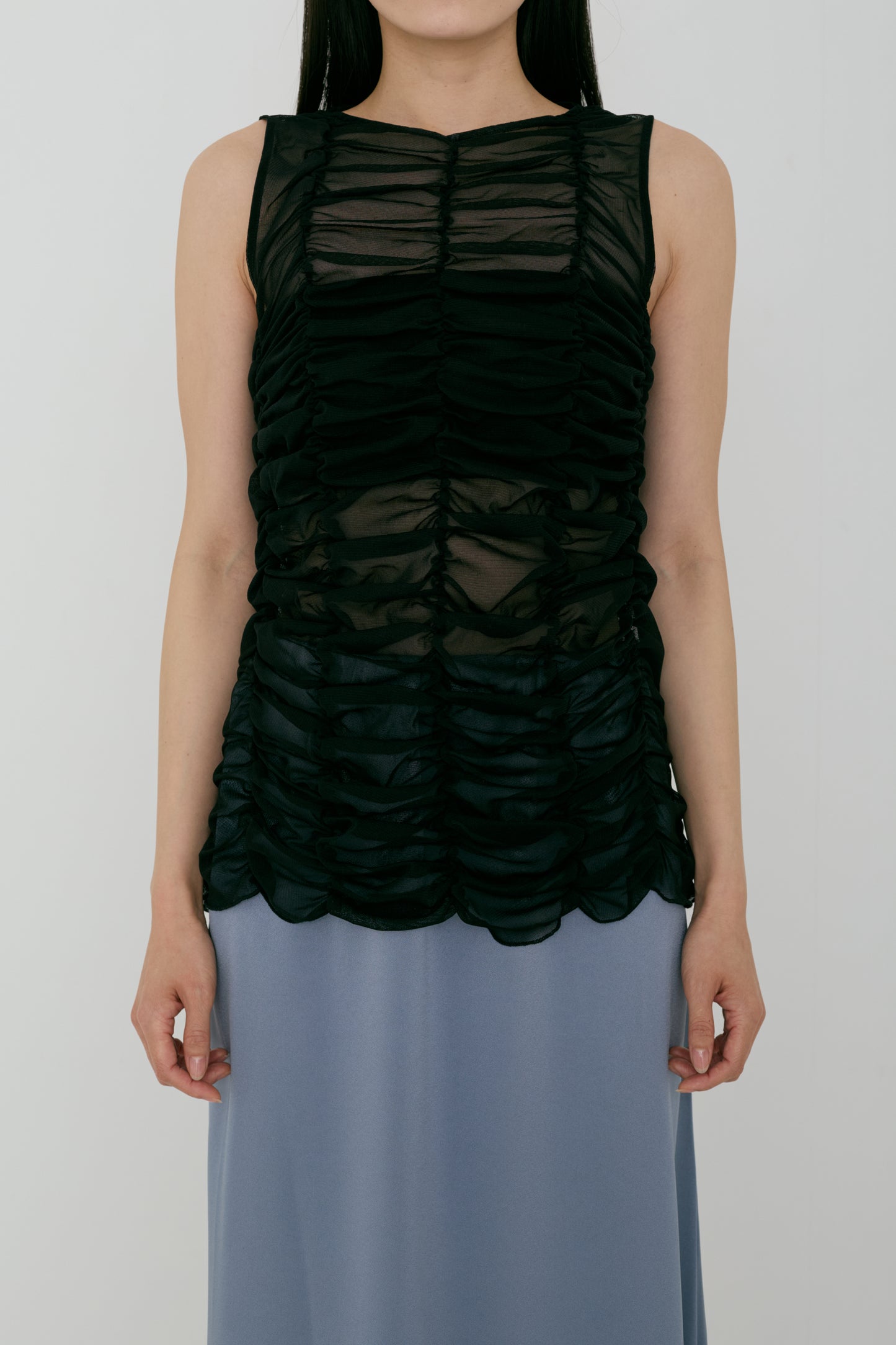 mesh gather sleeve (japan mede)