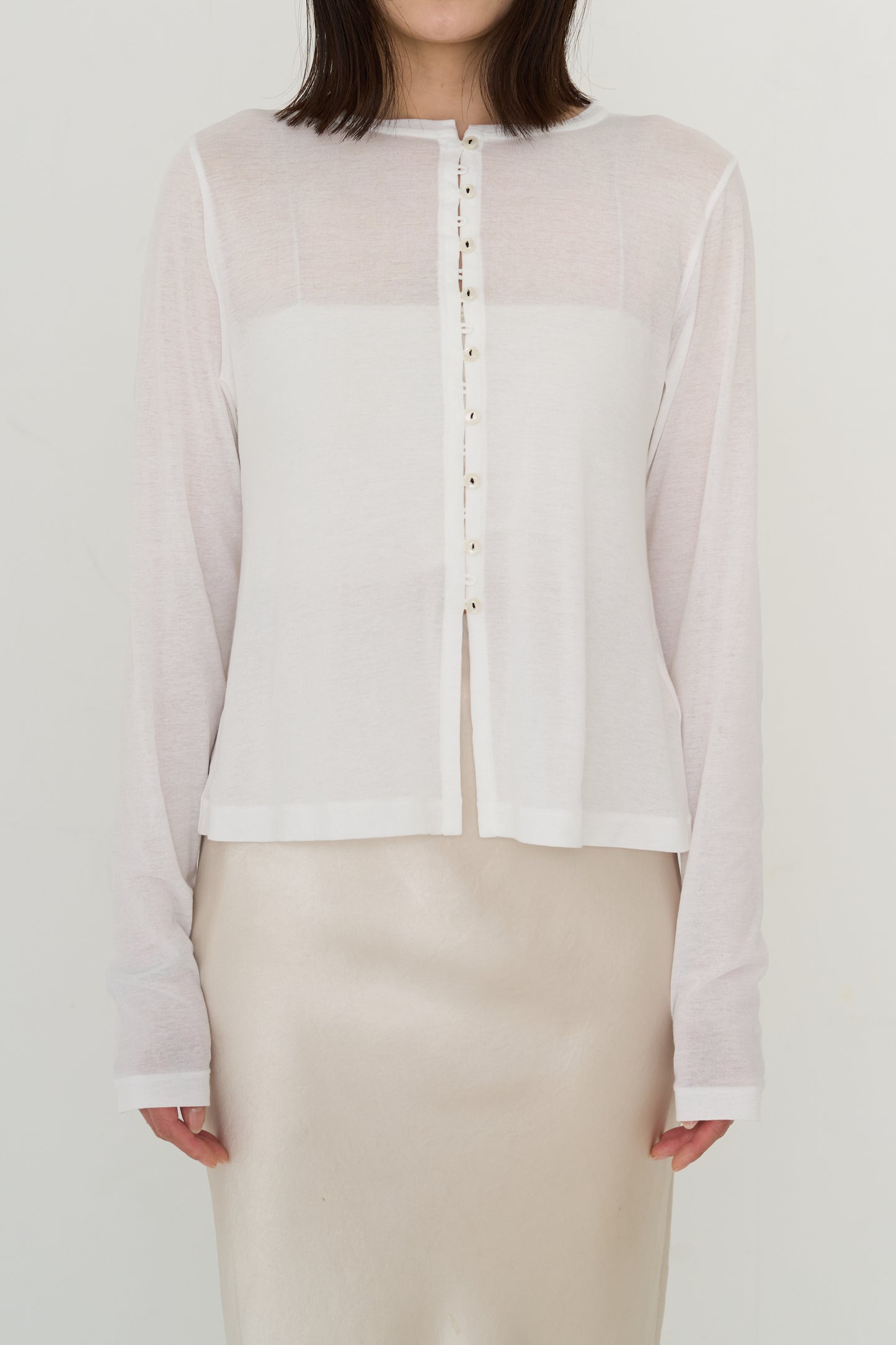 sheer cardigan (japan made)