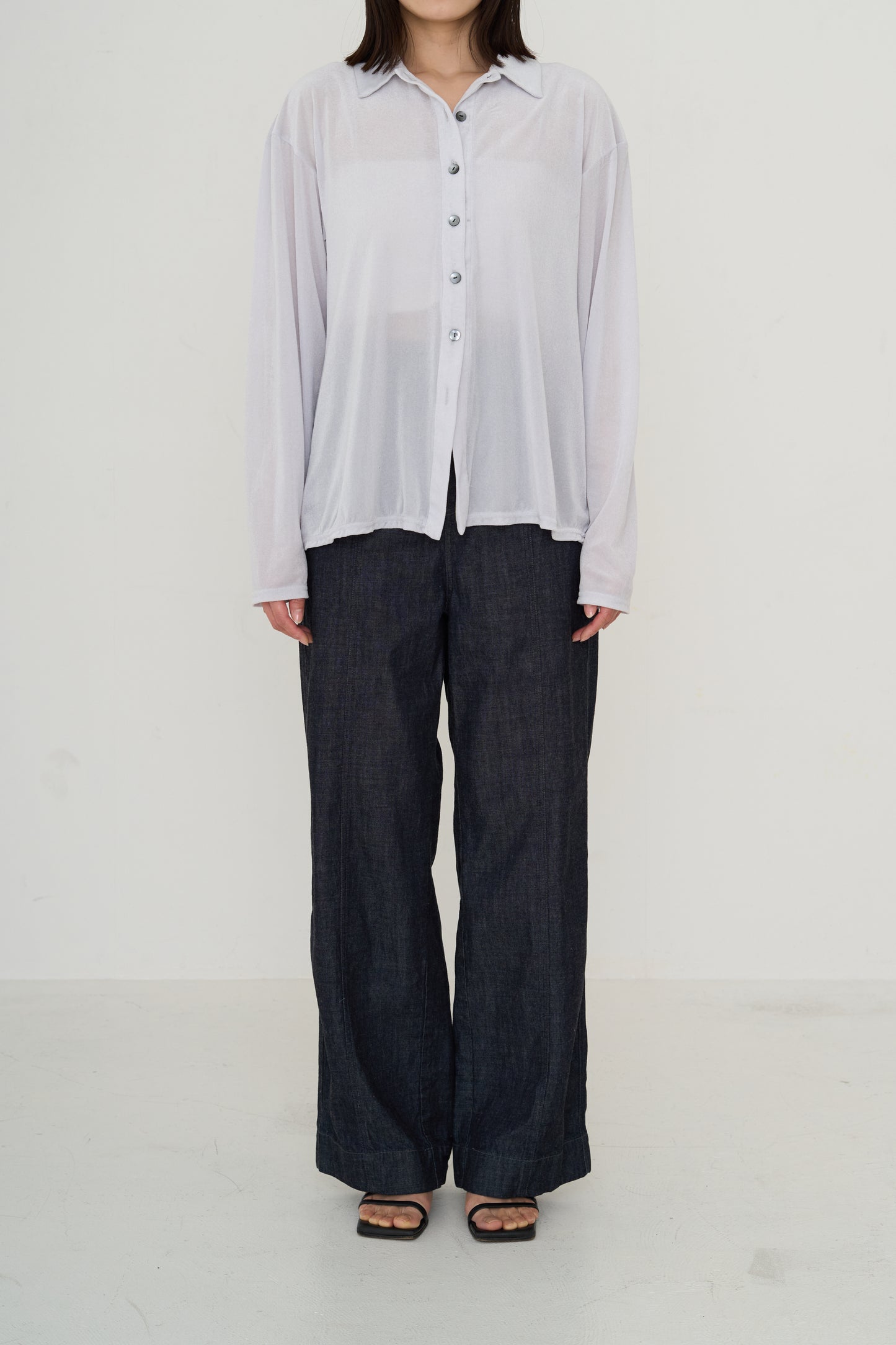 透明天鹅绒衬衫（日本制造）