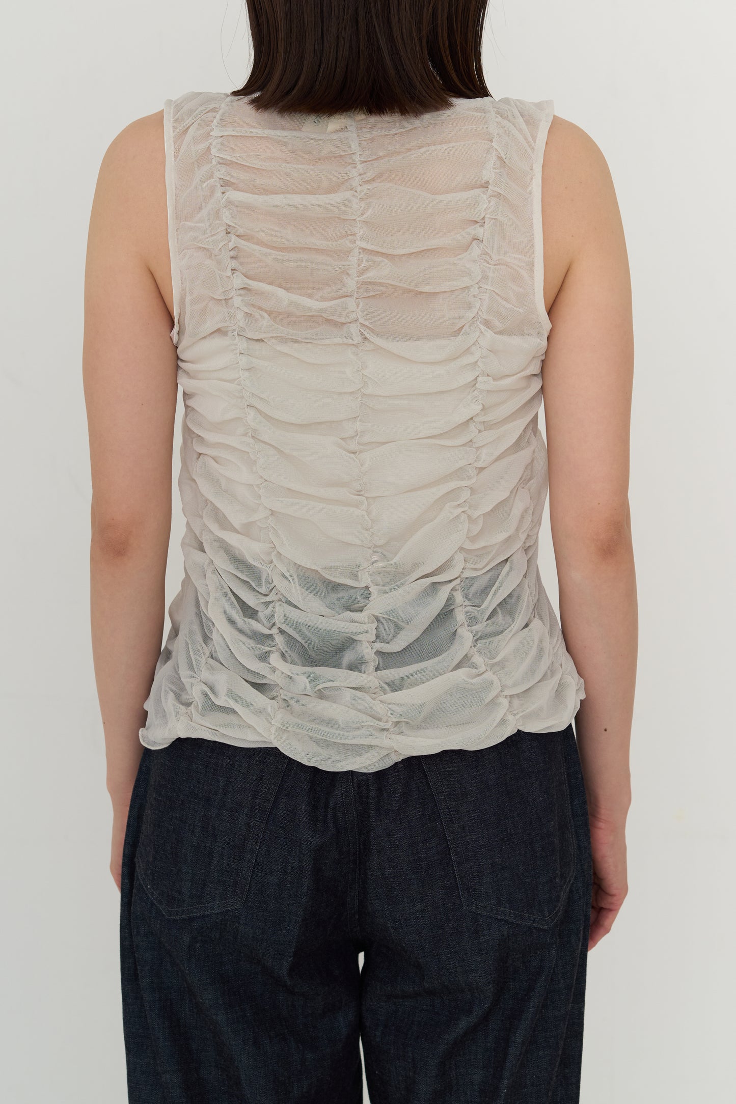 mesh gather sleeve (japan mede)