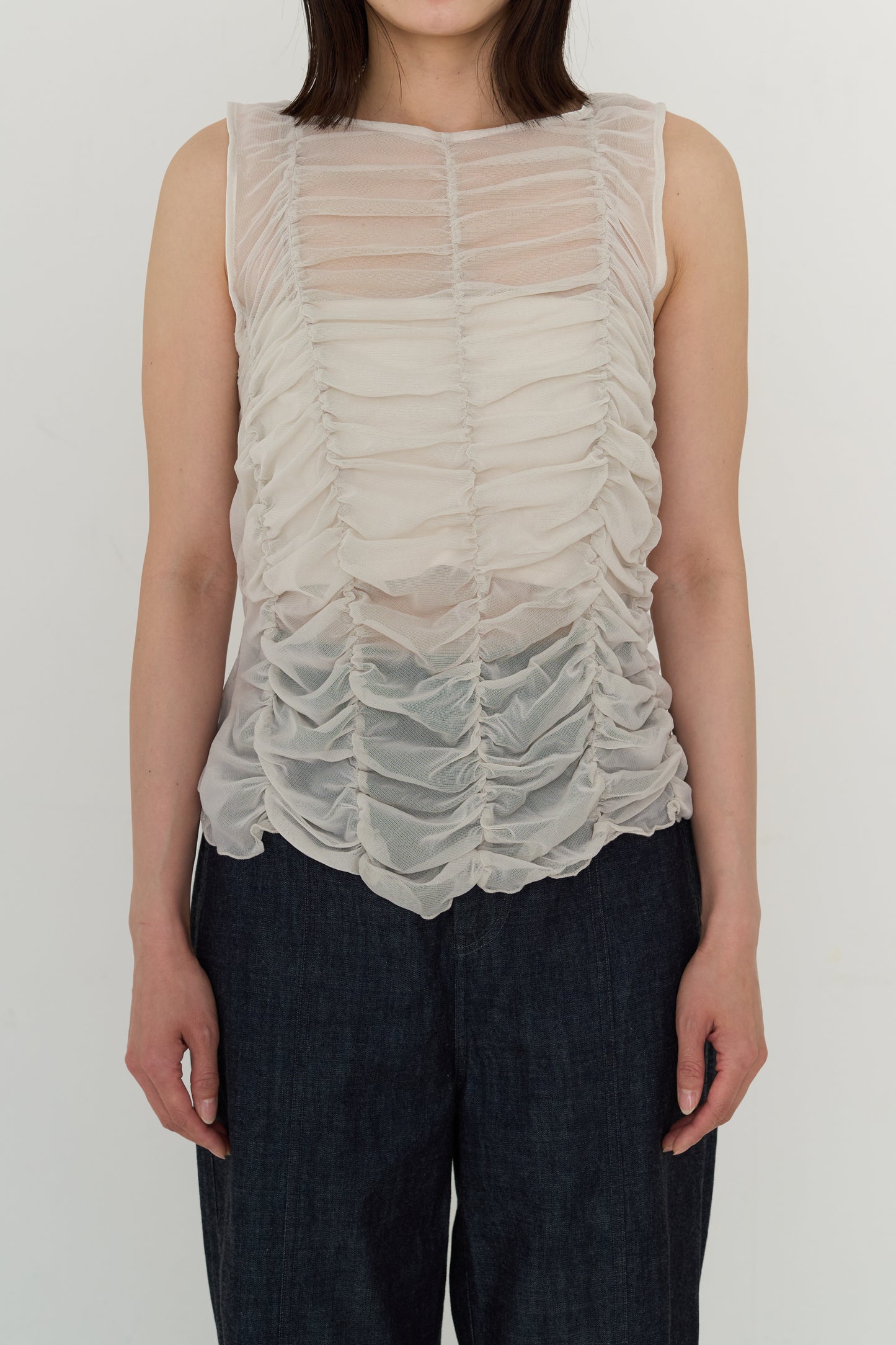 mesh gather sleeve (japan mede)