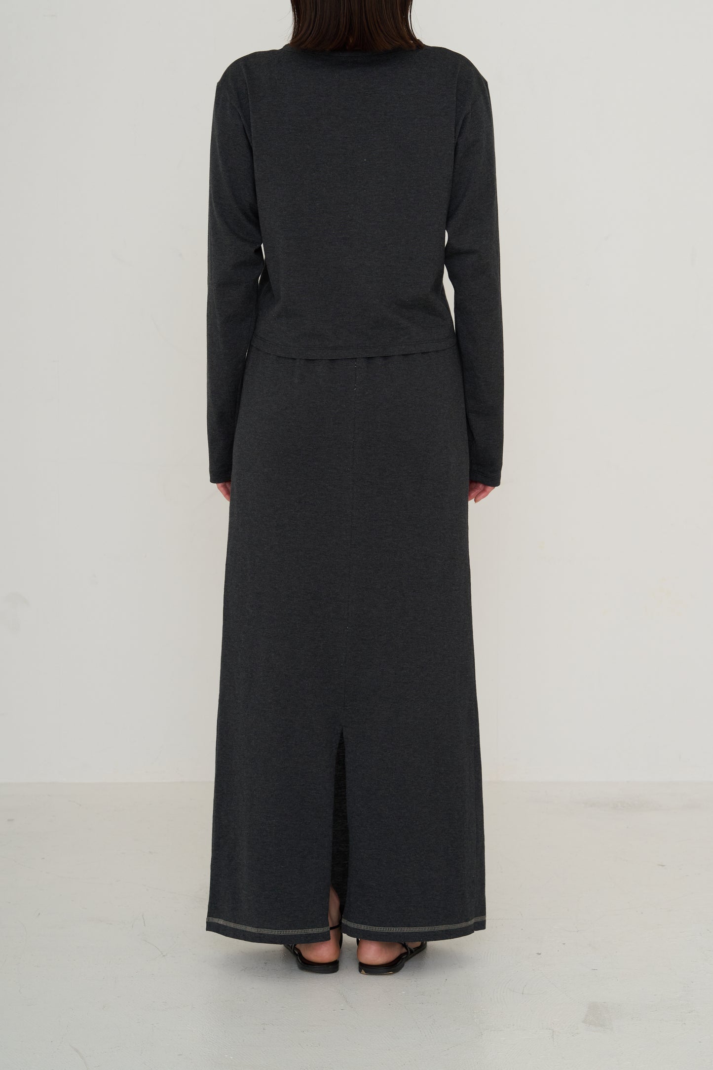 slit cotton skirt (japan made)