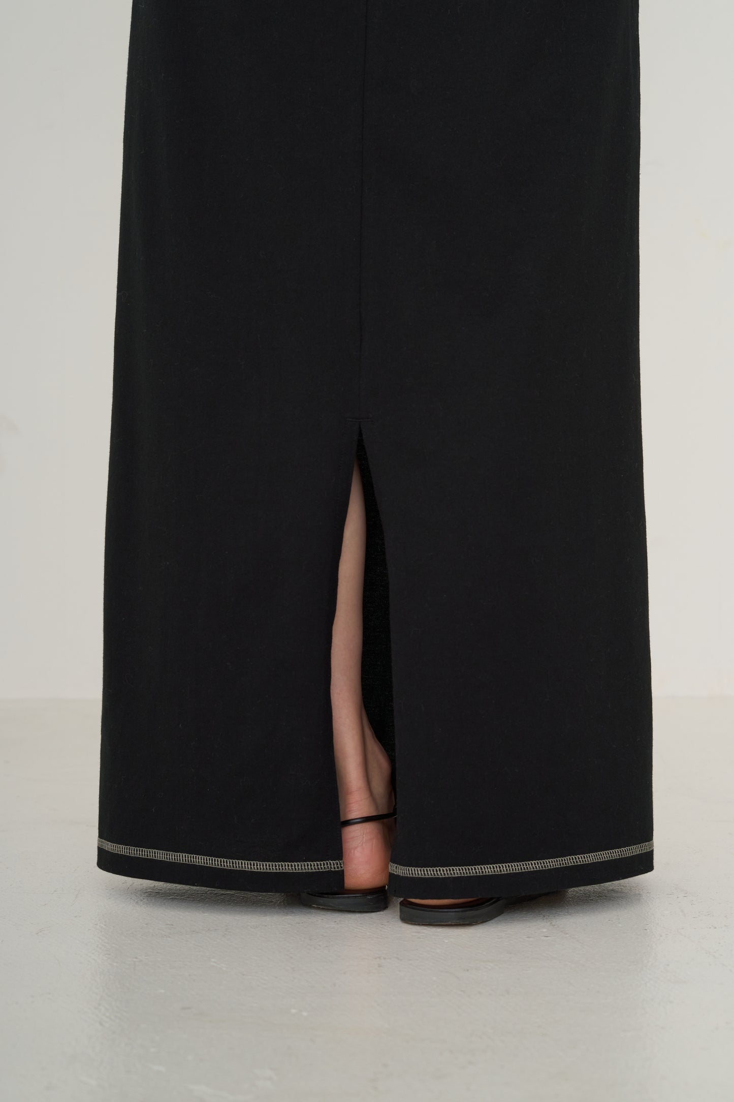 slit cotton skirt (japan made)