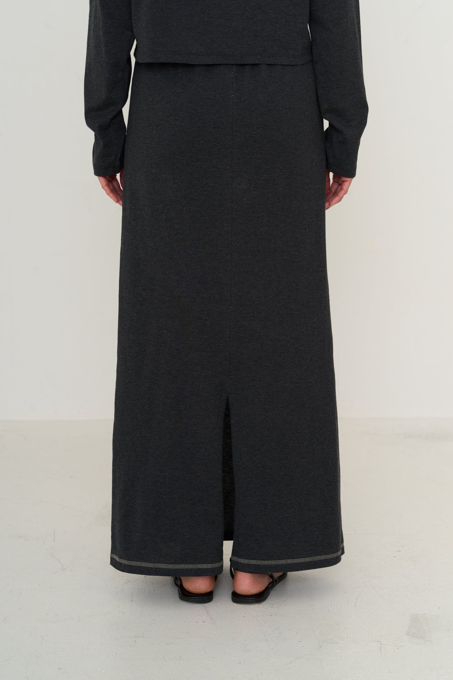 slit cotton skirt (japan made)