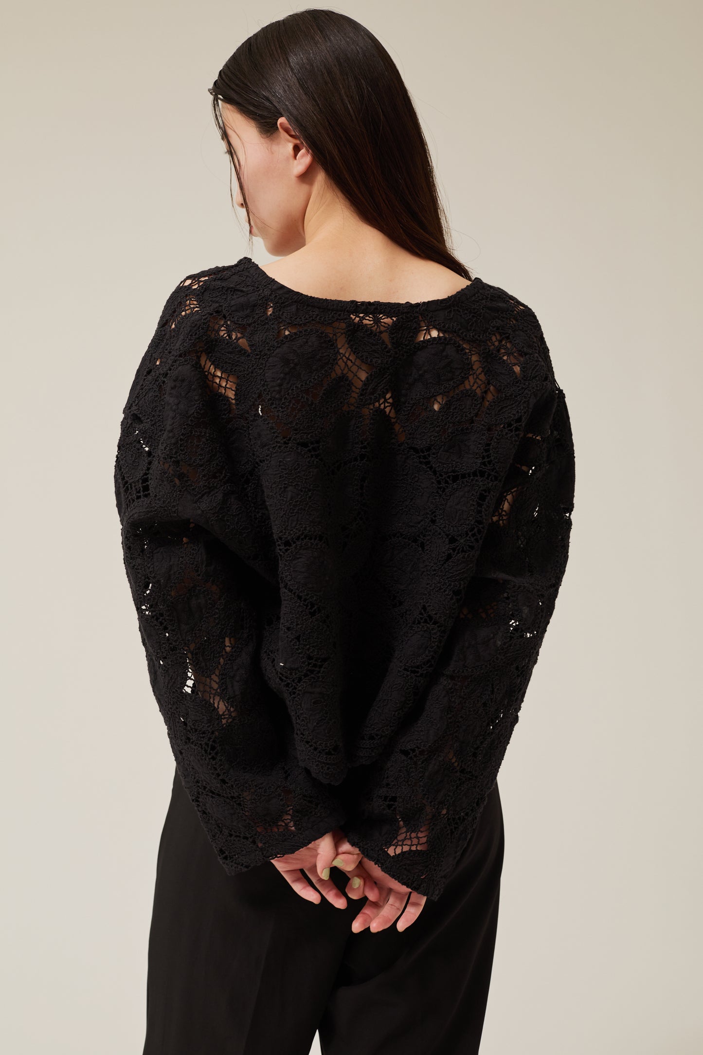 embroidery lase gown