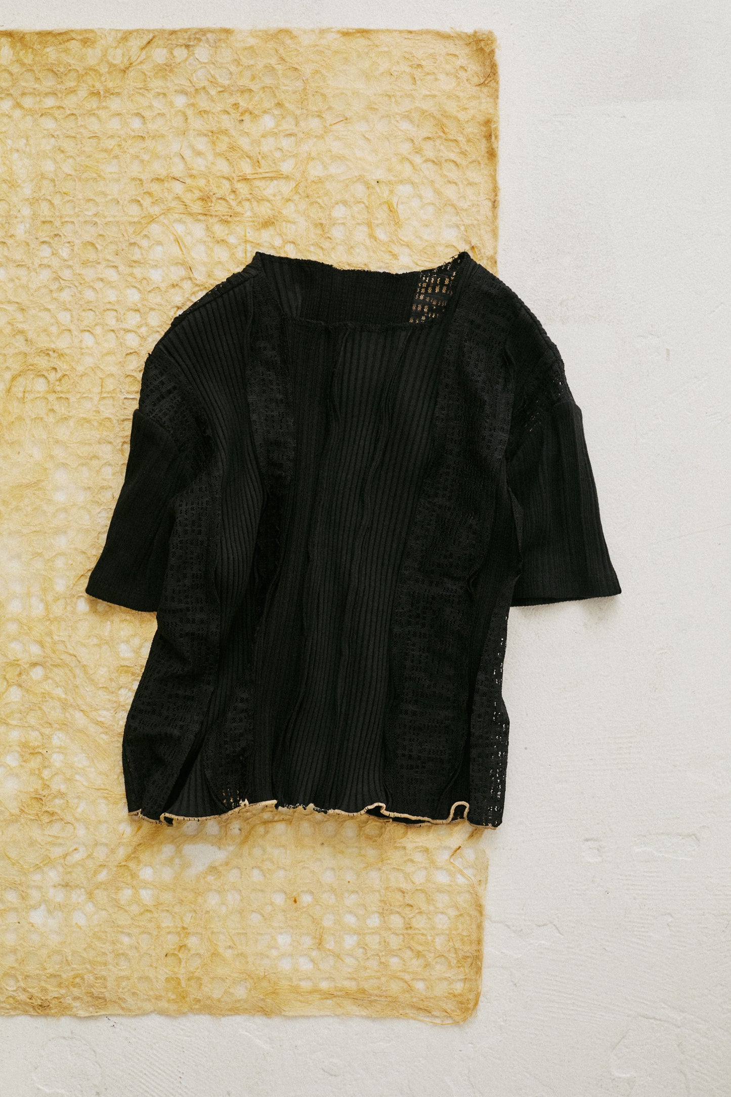 lase patchwork t-shirt