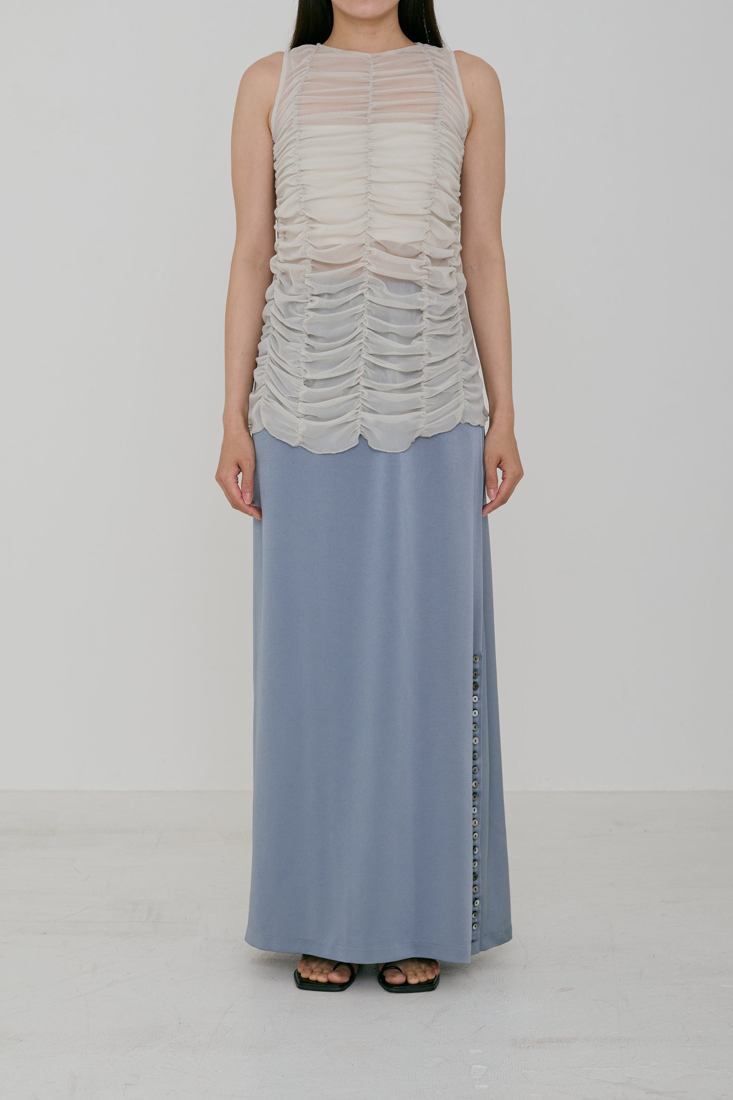 mesh gather sleeve (japan mede)