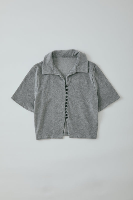 <PRE ODER > Pile fabric shirt tops (japan made)